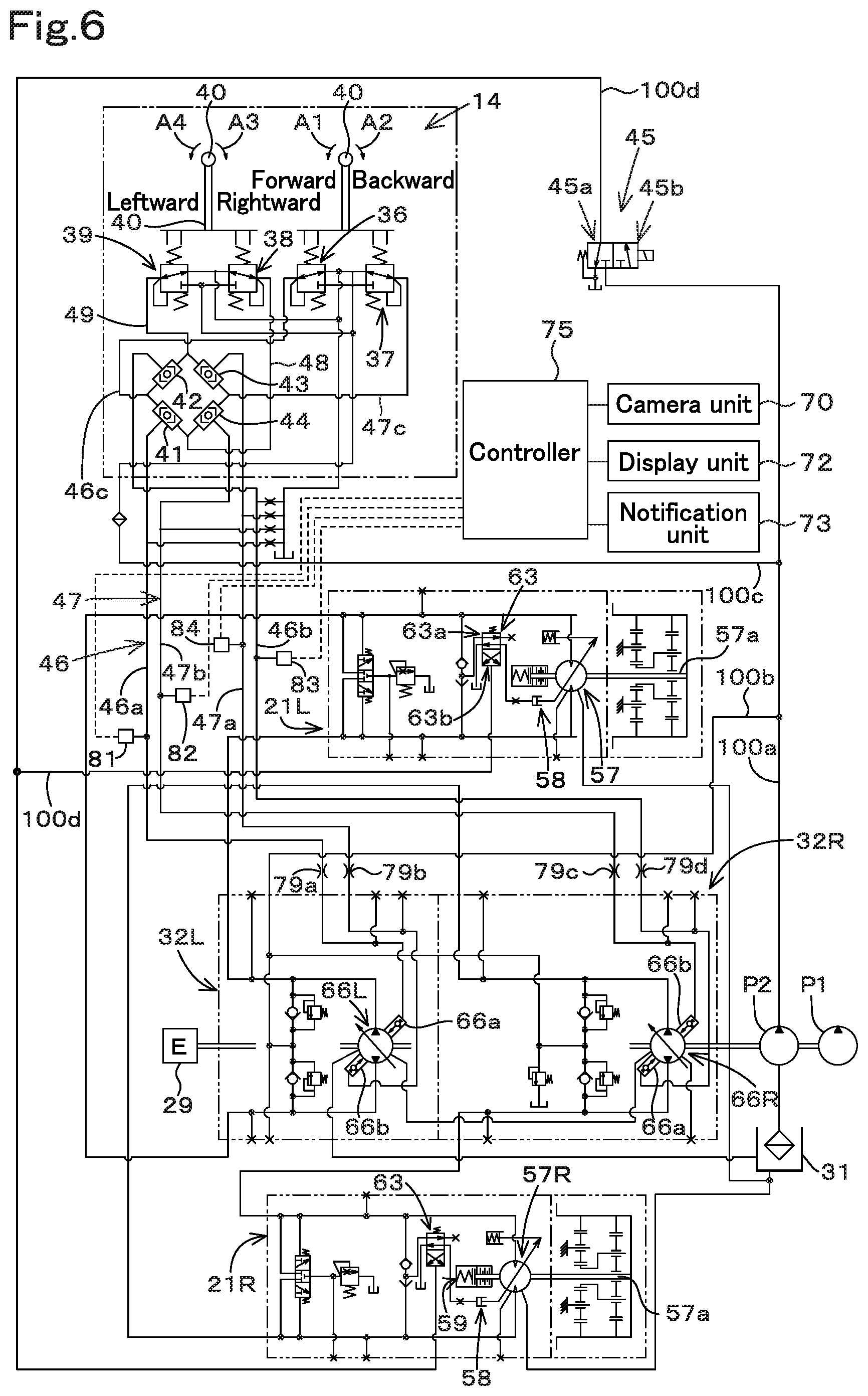 Patent US12139888 Figure 6 – Working machine