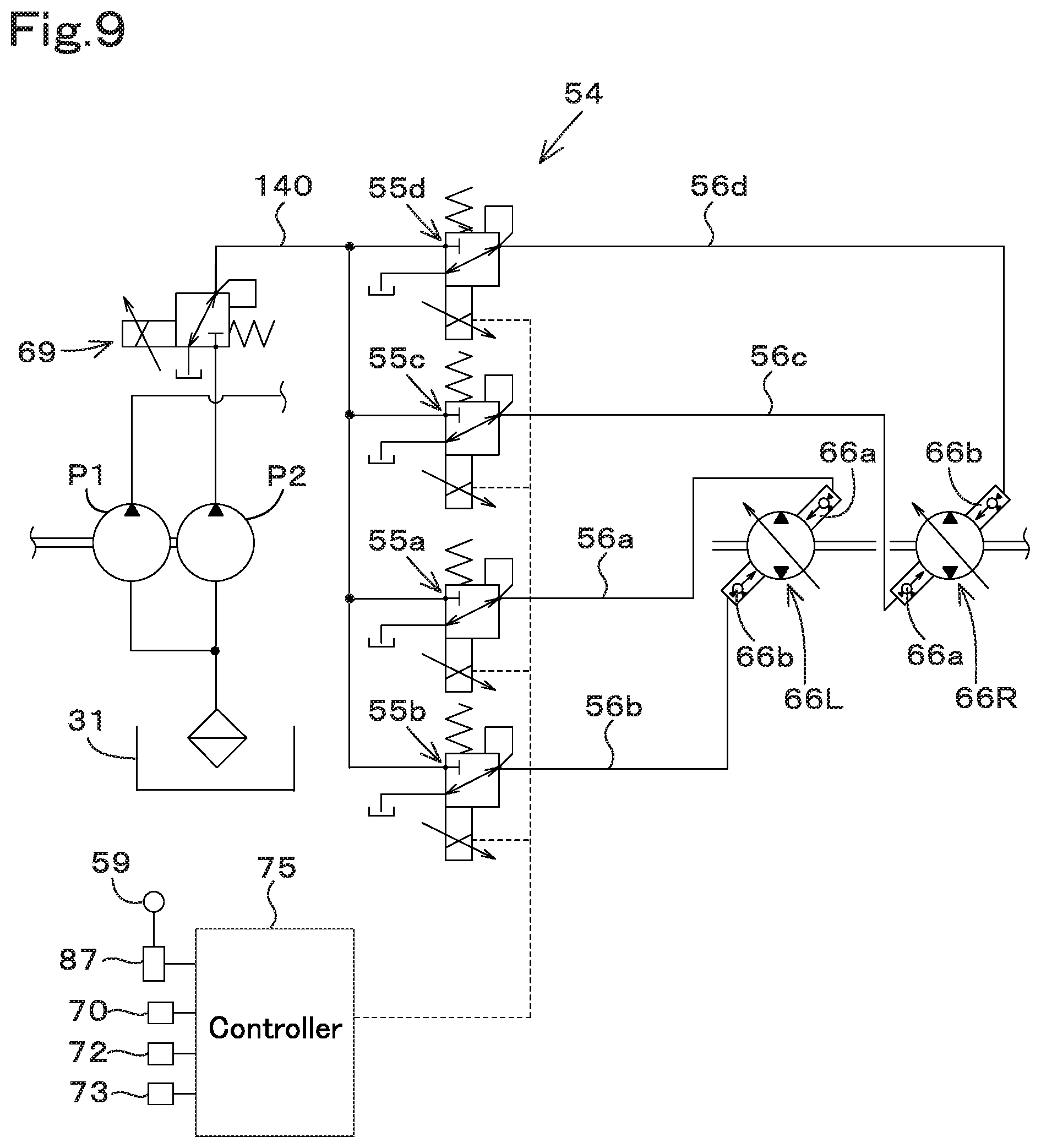 Patent US12139888 Figure 9 – Working machine