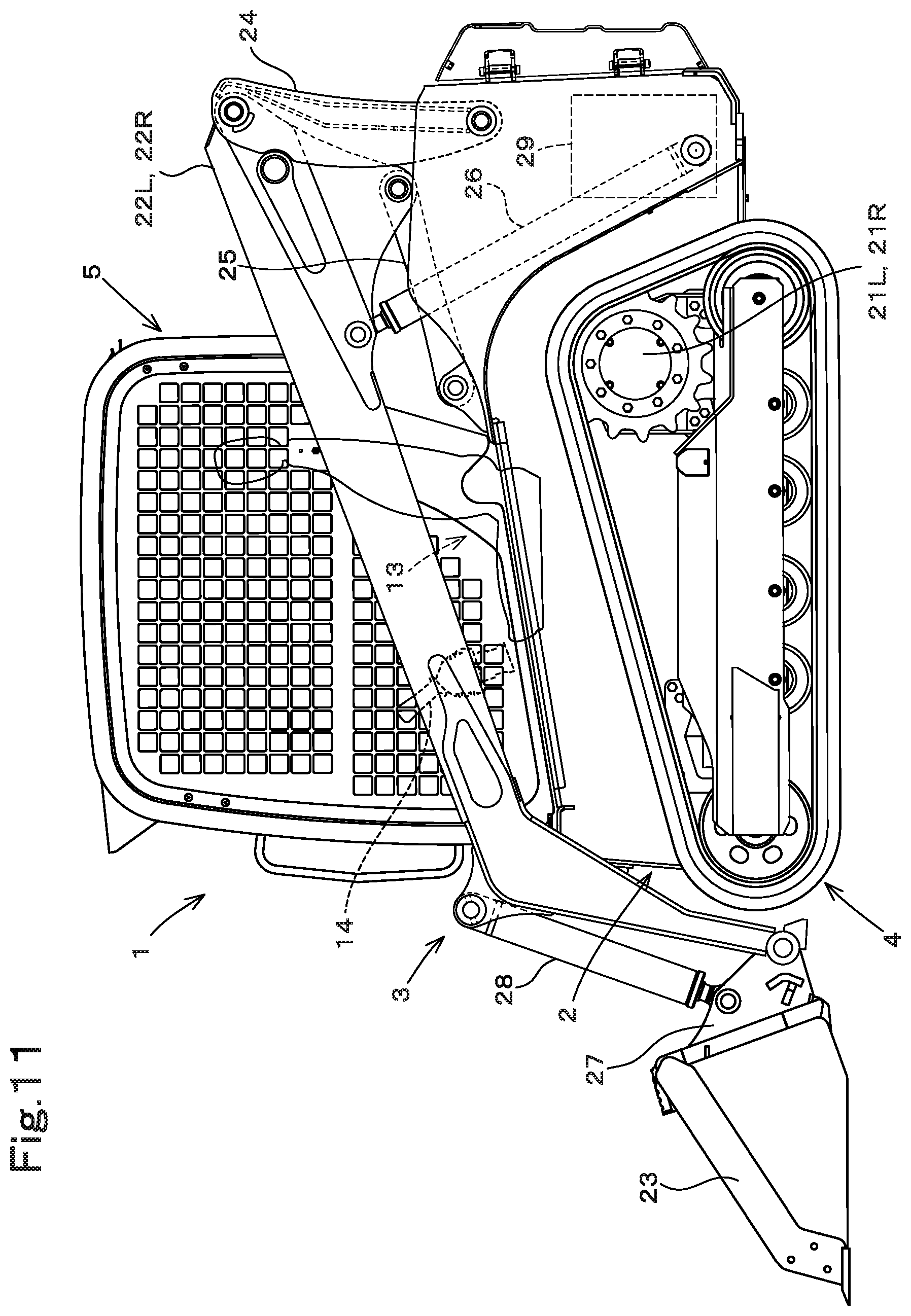 Patent US12139888 Figure 11 – Working machine