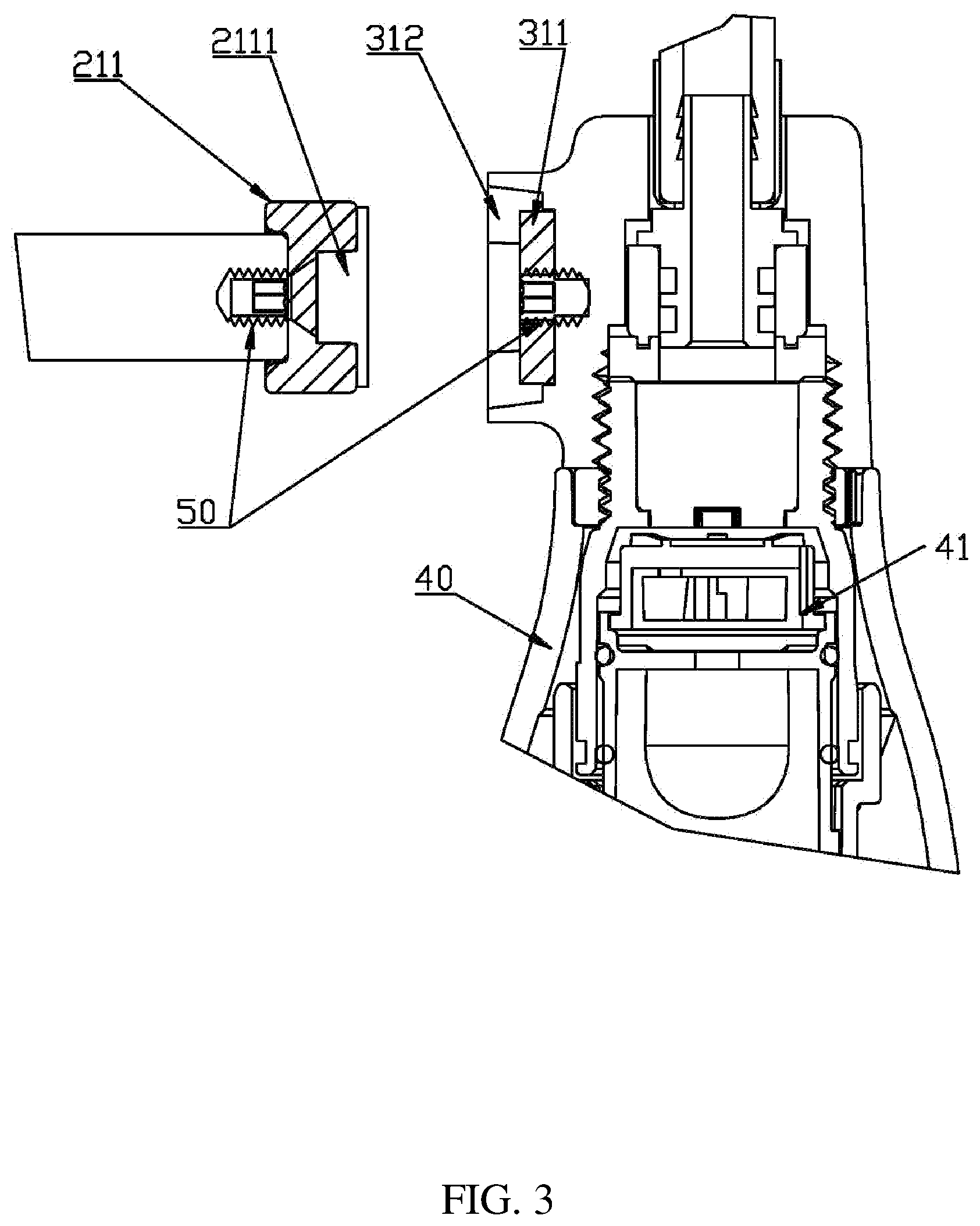Patent US12139894 Figure 3 – Magnetic pull-out faucet