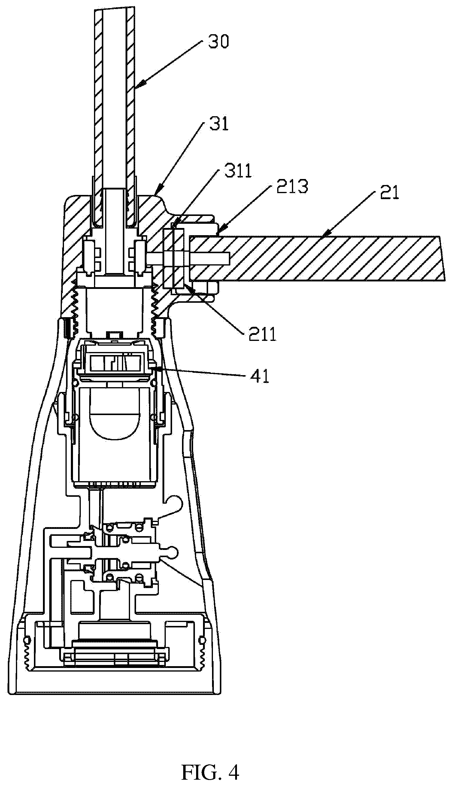 Patent US12139894 Figure 4 – Magnetic pull-out faucet