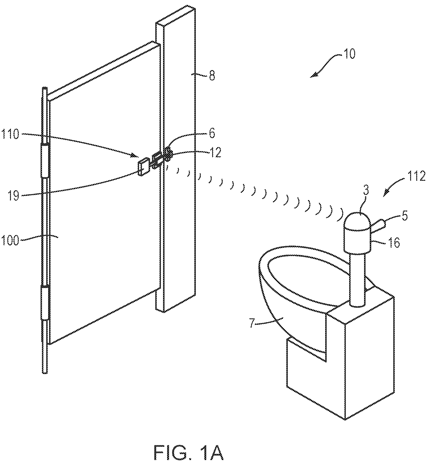 Patent US12139901 — Programmable toilet flush initiating, monitoring and management system and method thereof — Figure 1
