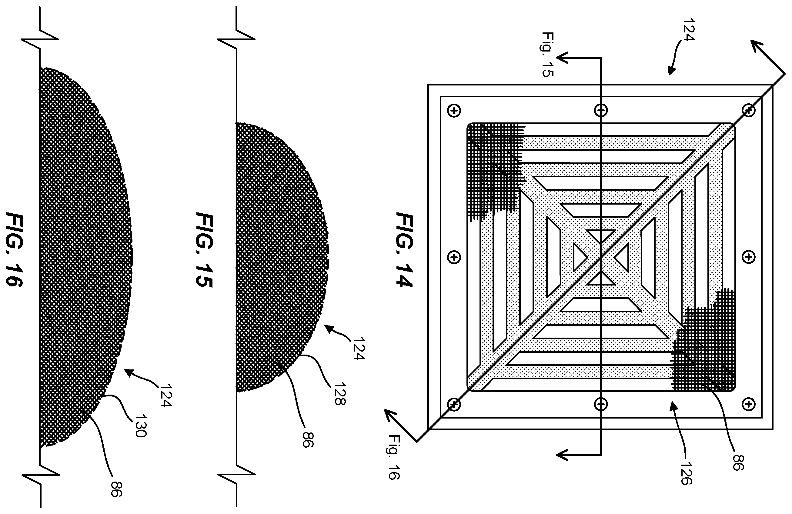 Patent US12139903 Figure 8 – Drain cover with mesh retaining channel