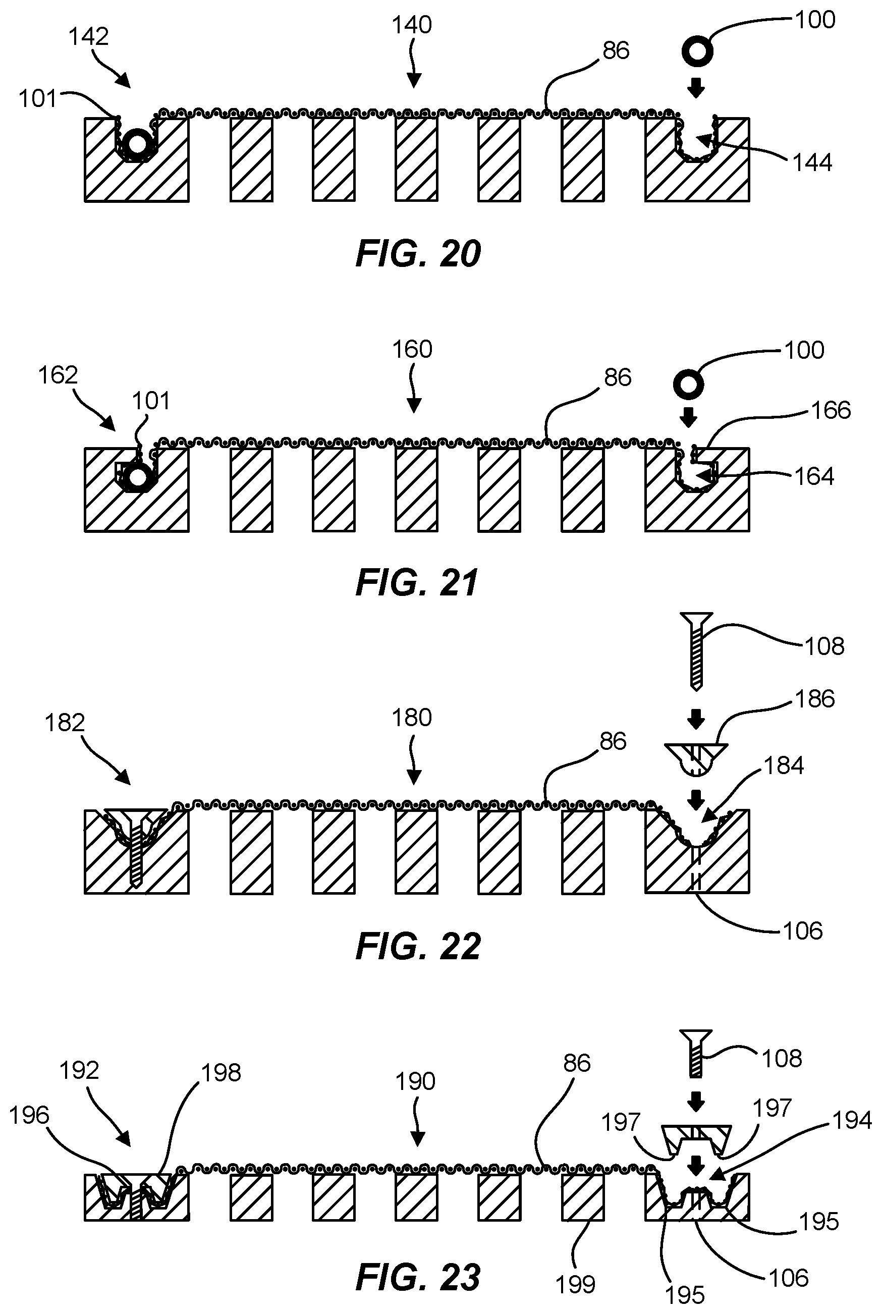 Patent US12139903 Figure 10 – Drain cover with mesh retaining channel