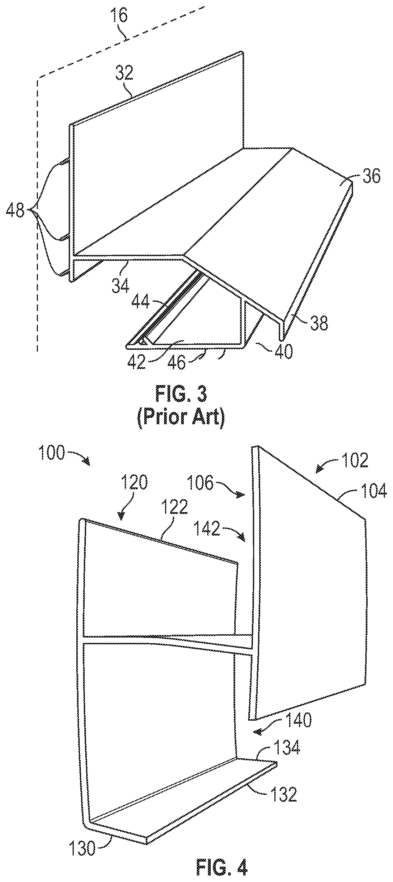 Patent US12139906 Figure 3 – Dual channel drainage seal for channeling water seepage and mitigating radon gas admittance in a basement or subterranean area