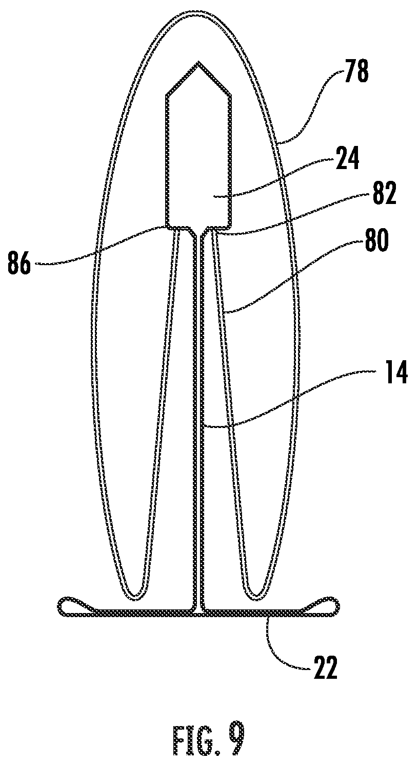 Patent US12139908 Figure 10 – Suspended ceiling panel holding clip