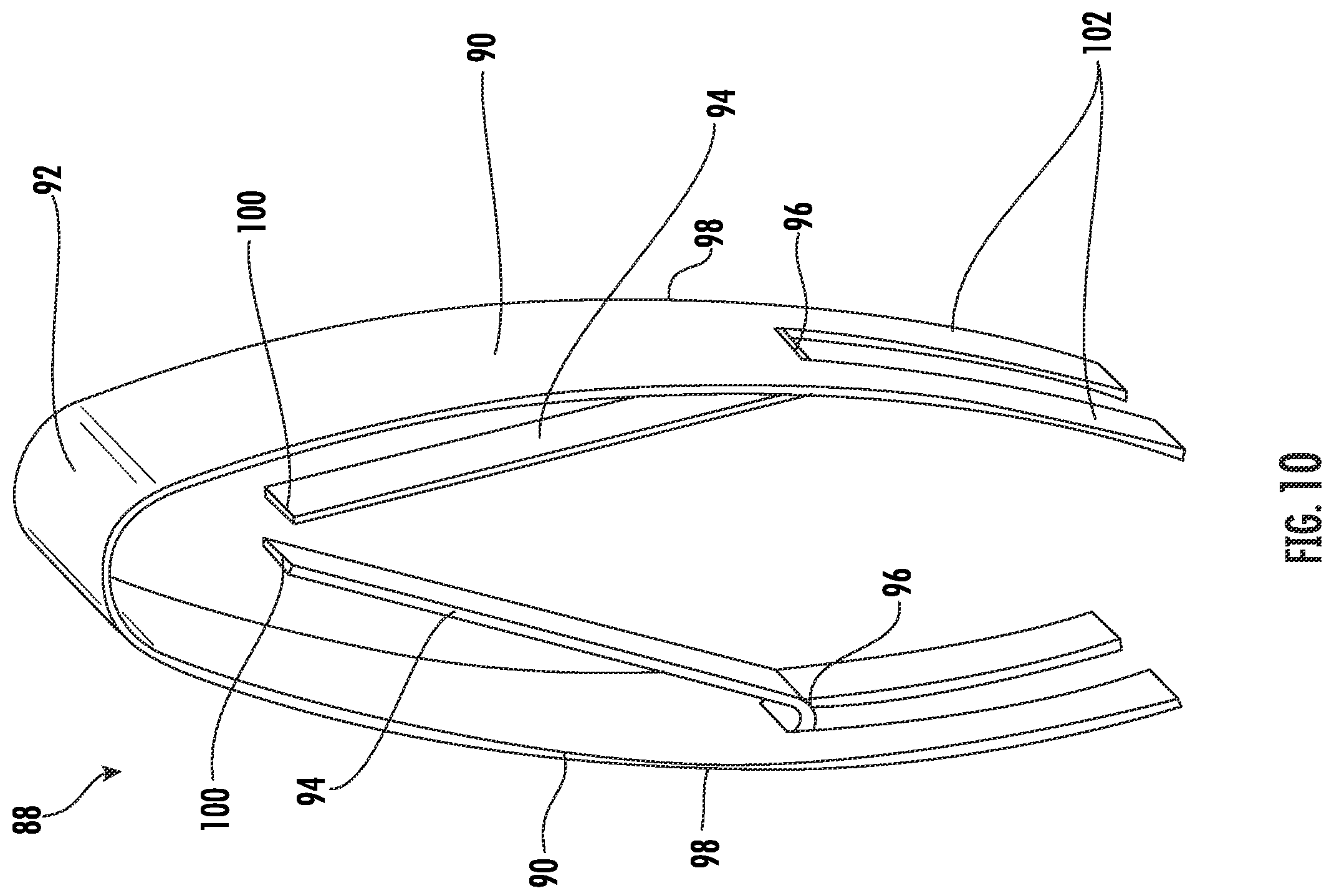 Patent US12139908 Figure 11 – Suspended ceiling panel holding clip