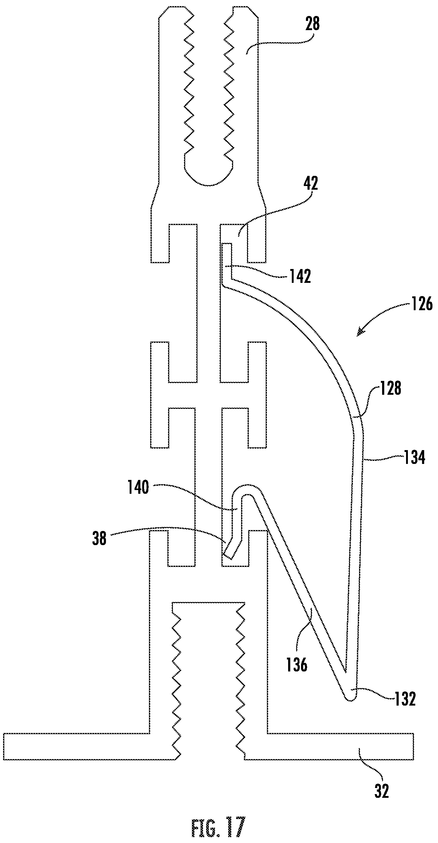 Patent US12139908 Figure 18 – Suspended ceiling panel holding clip