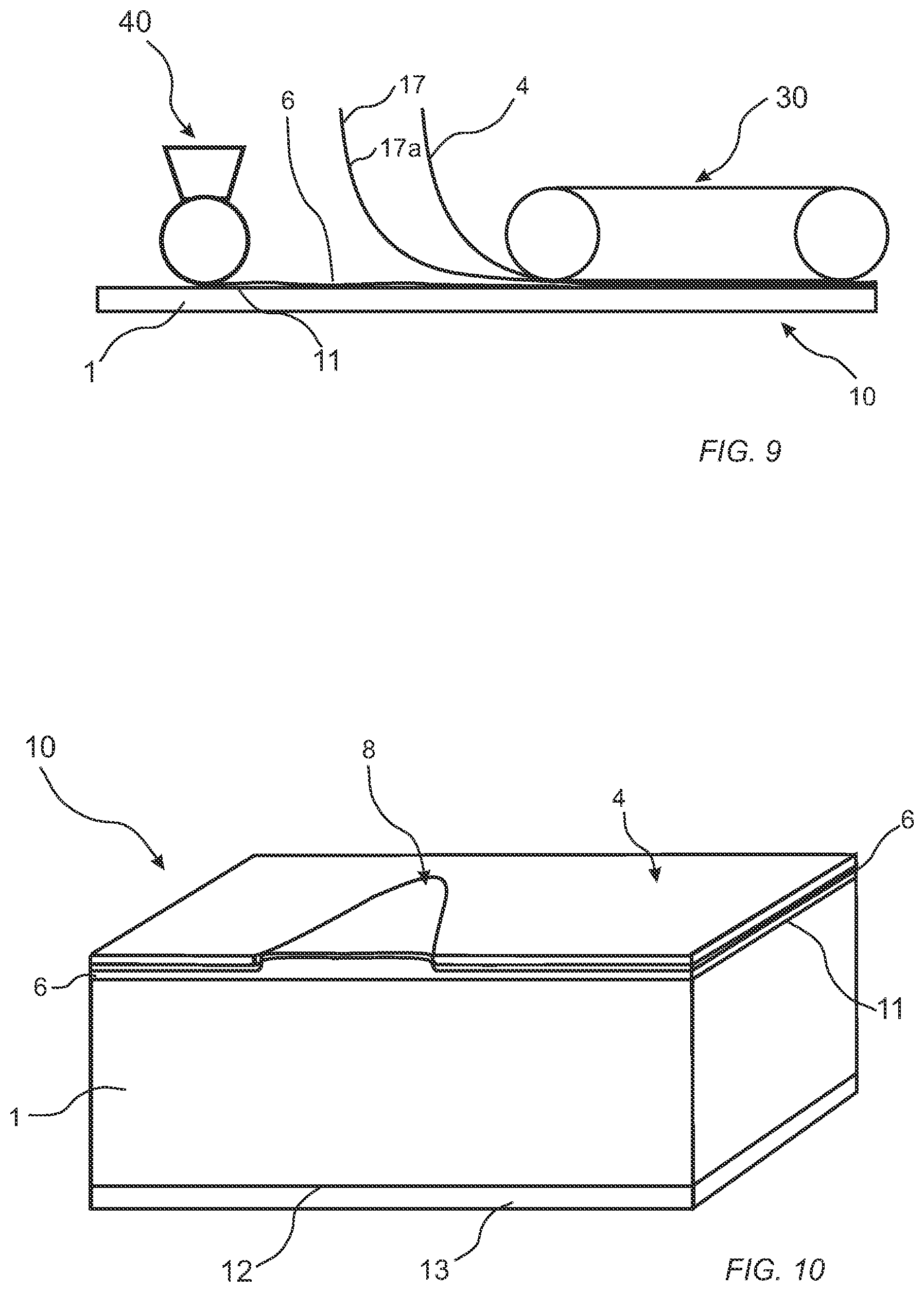 Patent US12139909 Figure 5 – Method to produce a building panel and a building panel