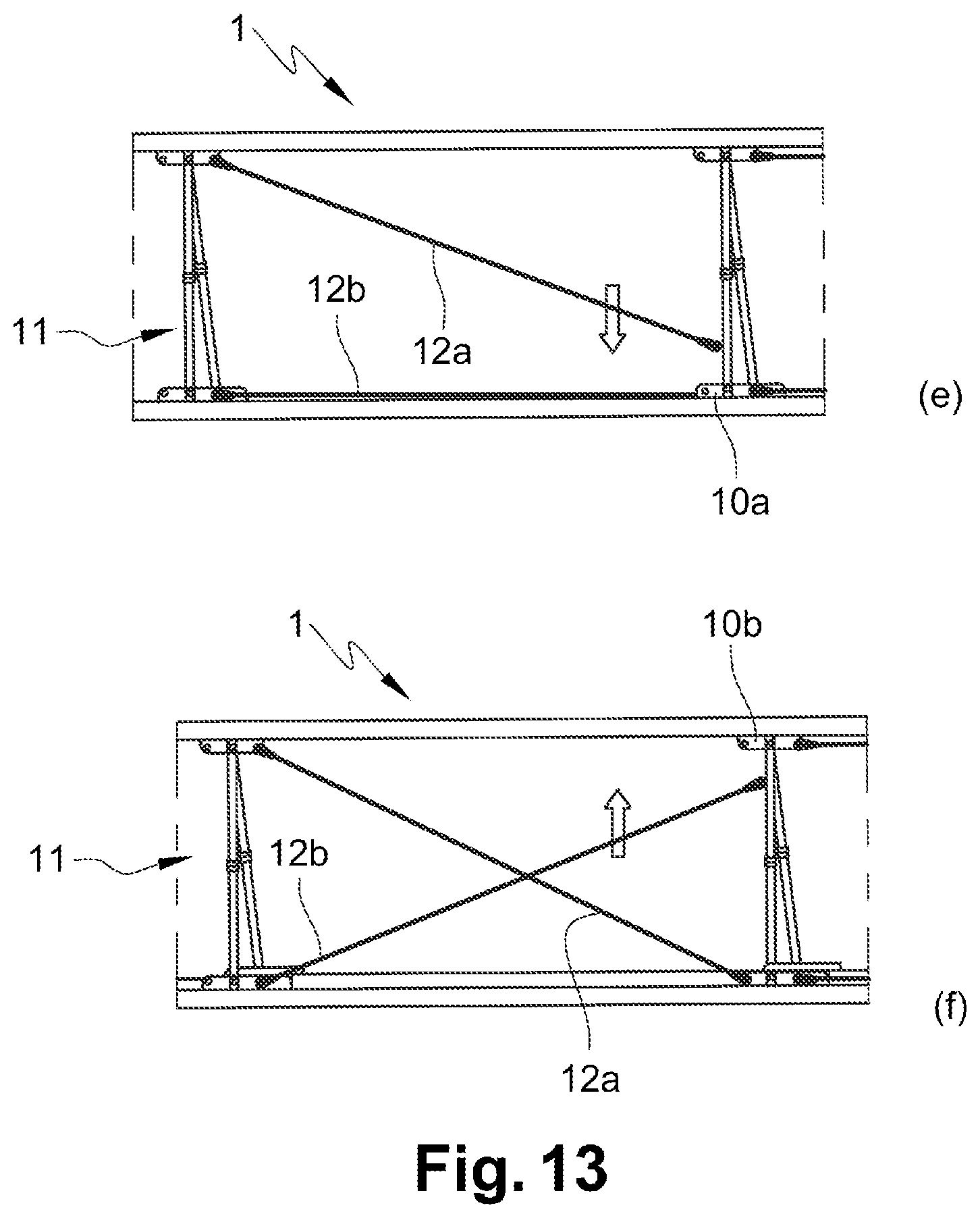 Patent US12139912 Figure 6 – Foldable truss structure, in particular for solar tracker