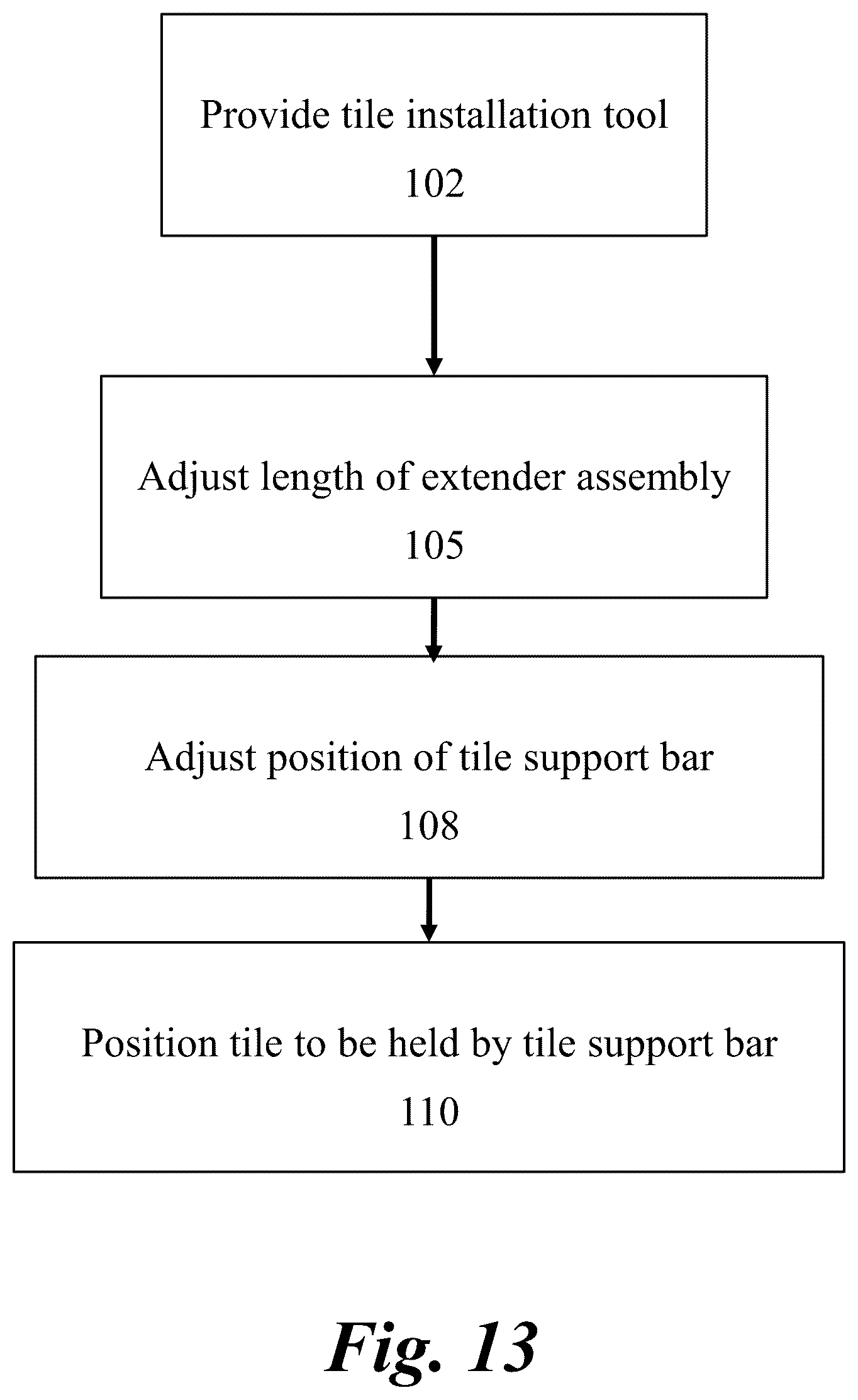 Patent US12139919 Figure 12 – Tile niche holder tool, method, and system