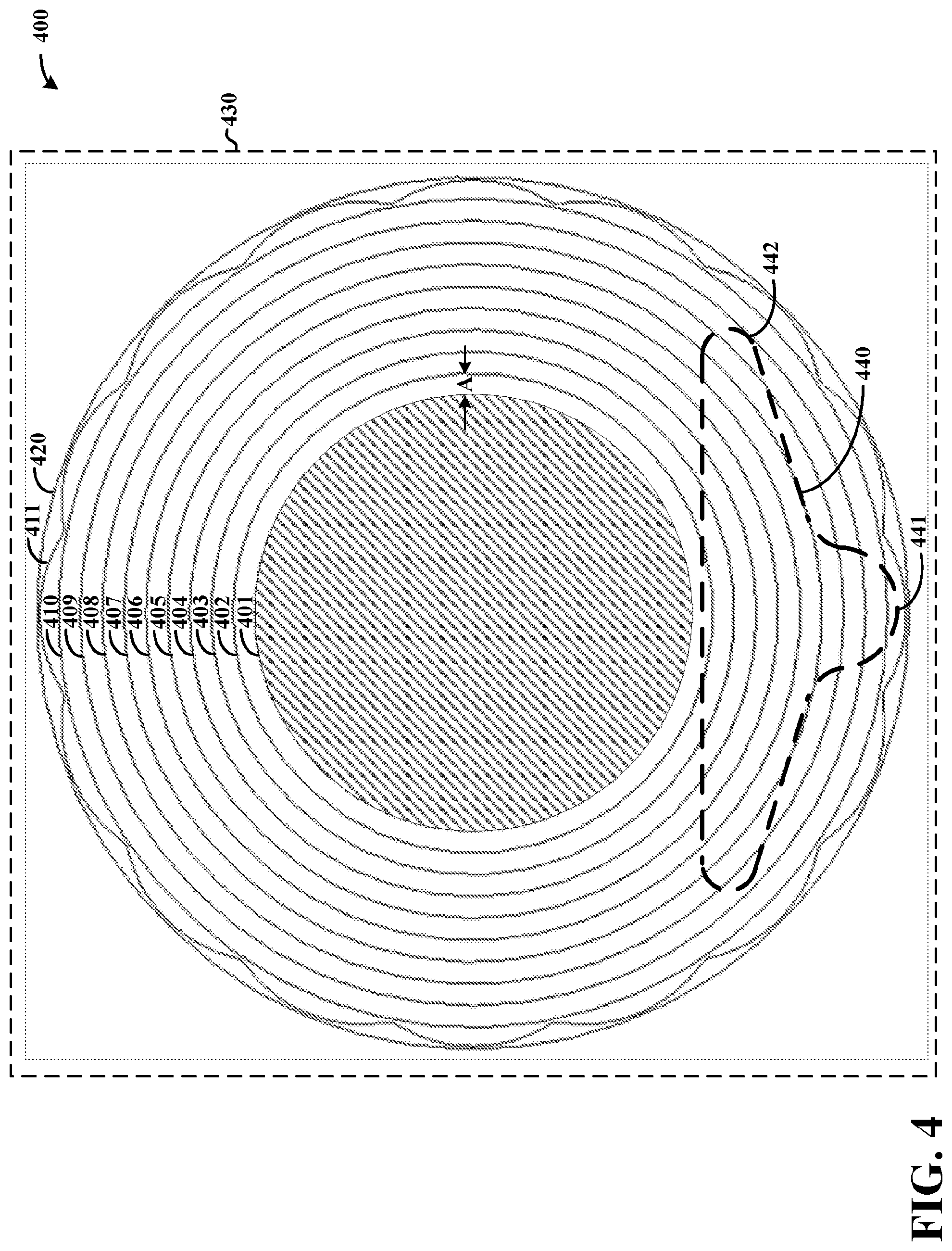 Patent US12139920 Figure 4 – Layered apparatus and method