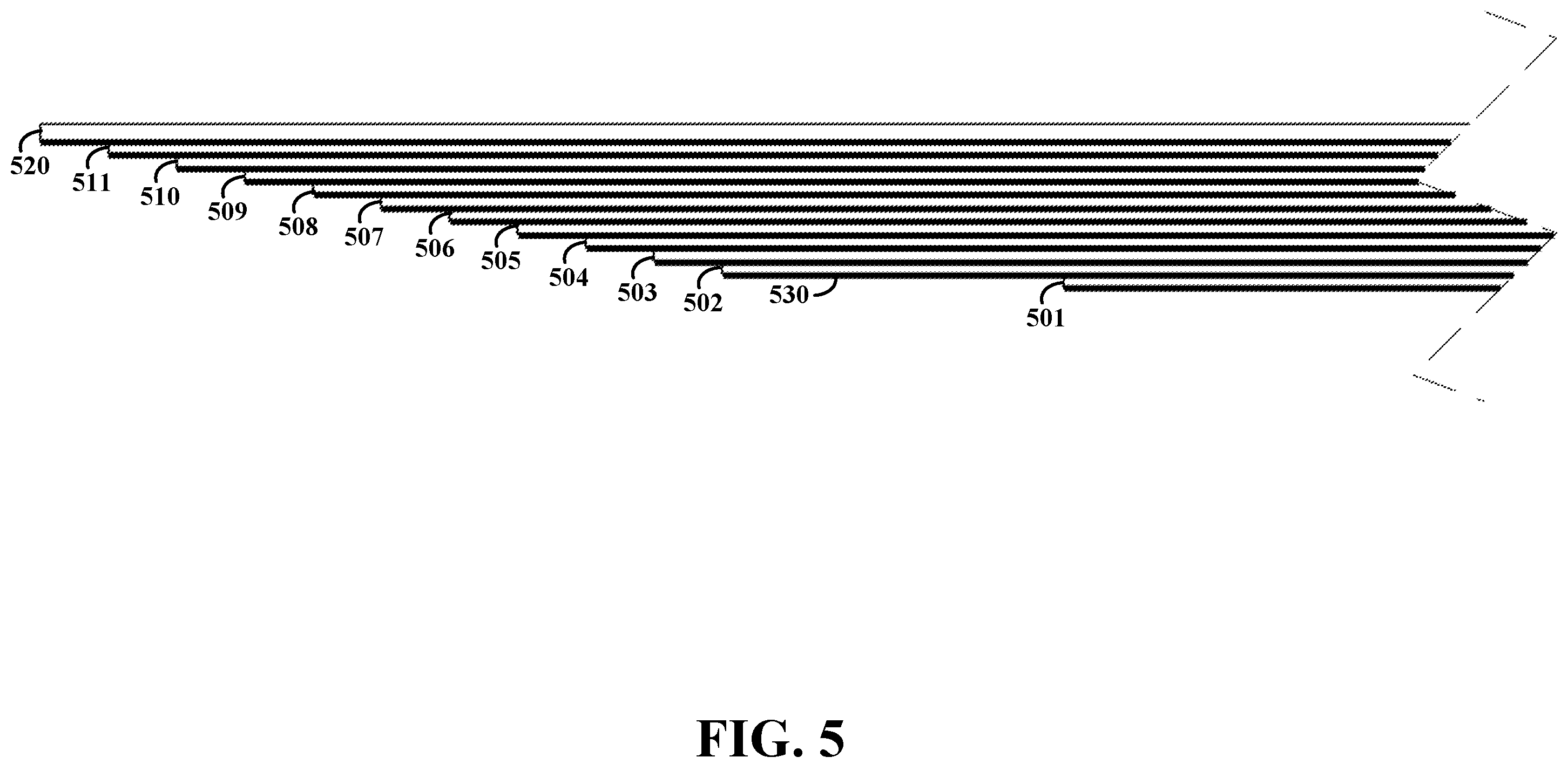 Patent US12139920 Figure 5 – Layered apparatus and method