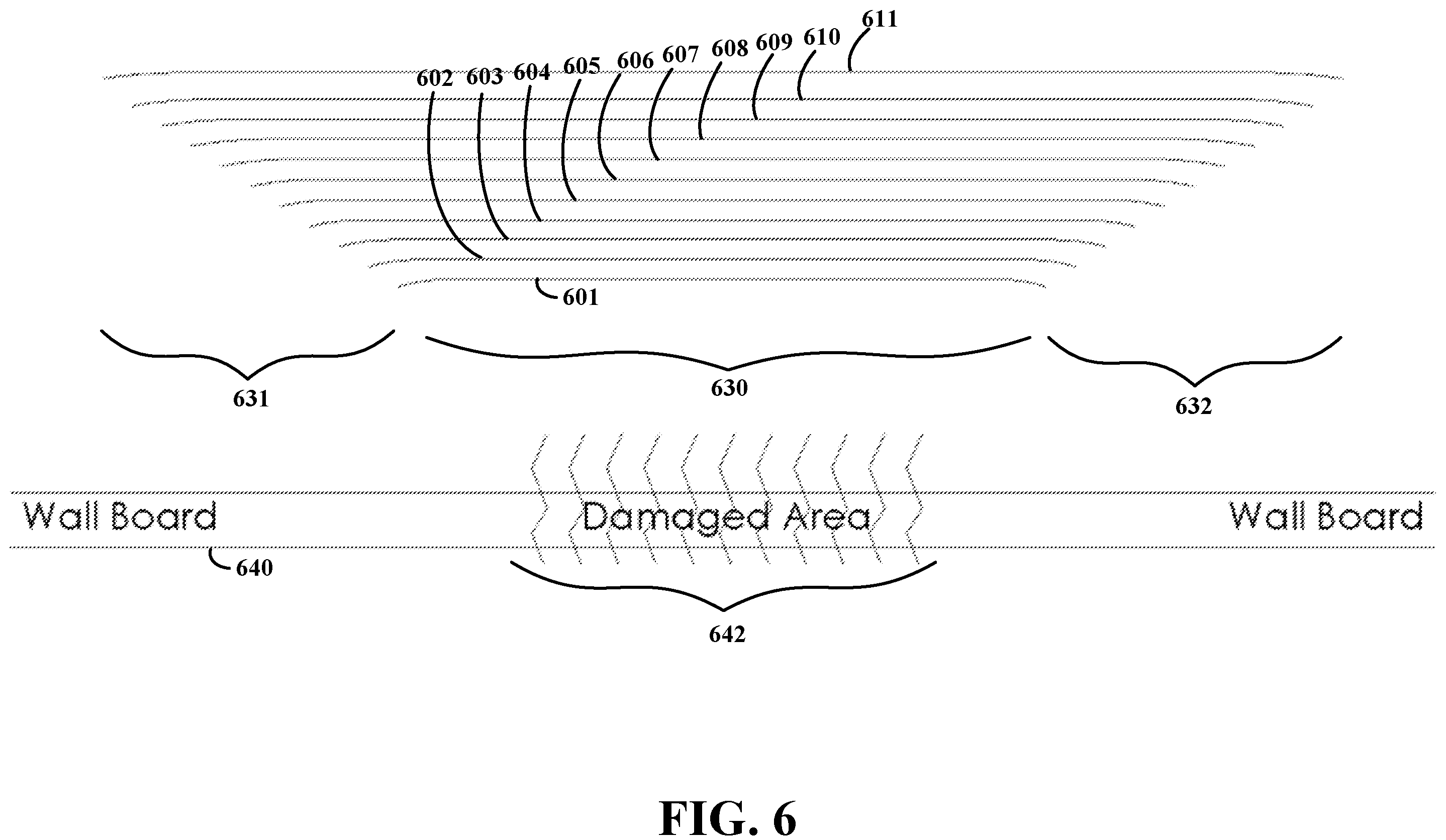 Patent US12139920 Figure 6 – Layered apparatus and method