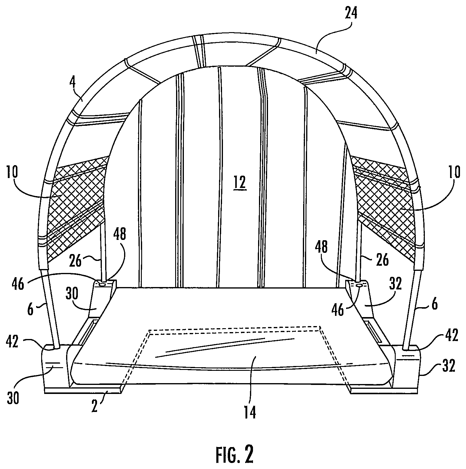 Patent US12139924 Figure 2 – Sun shade