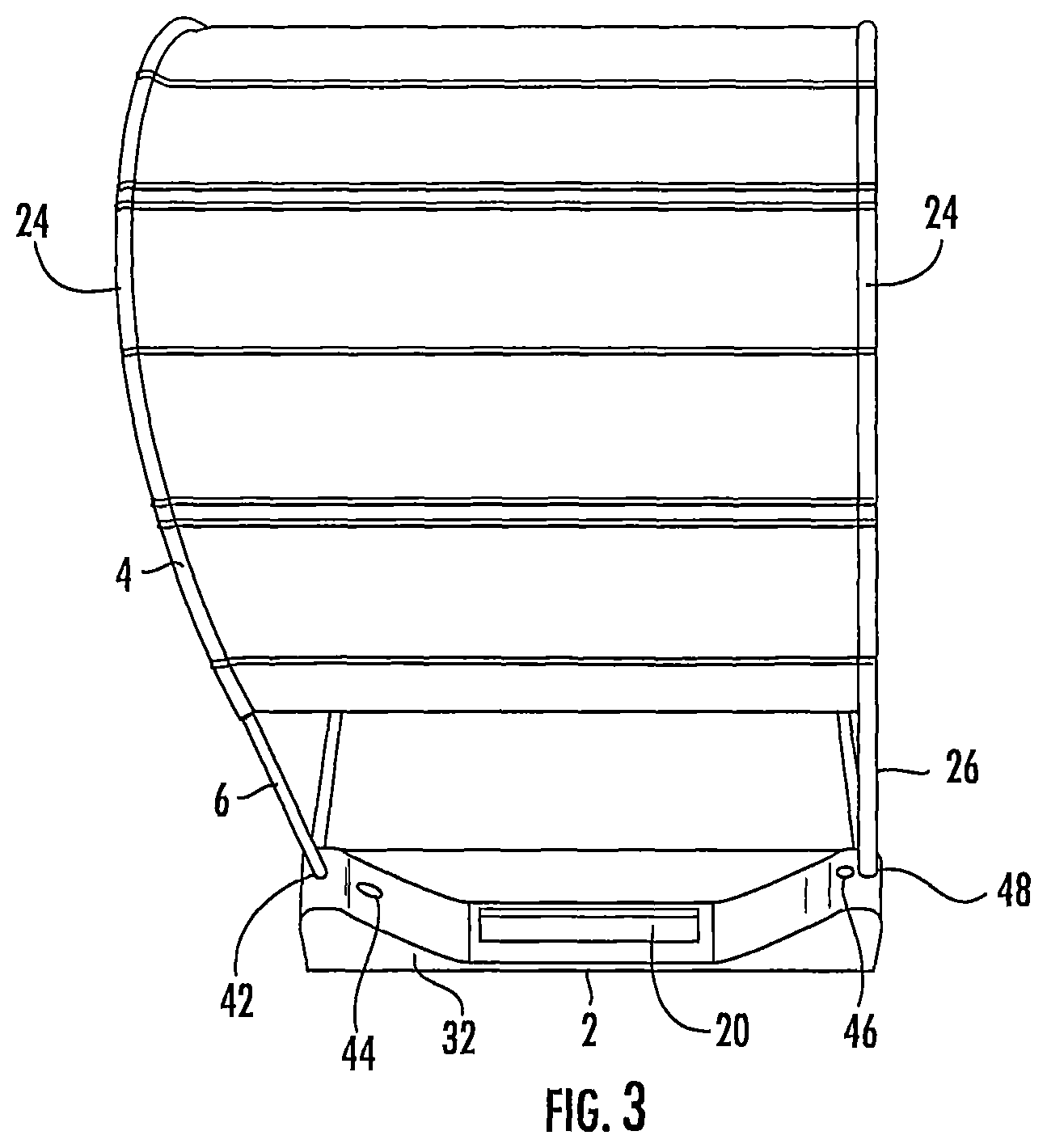 Patent US12139924 Figure 3 – Sun shade