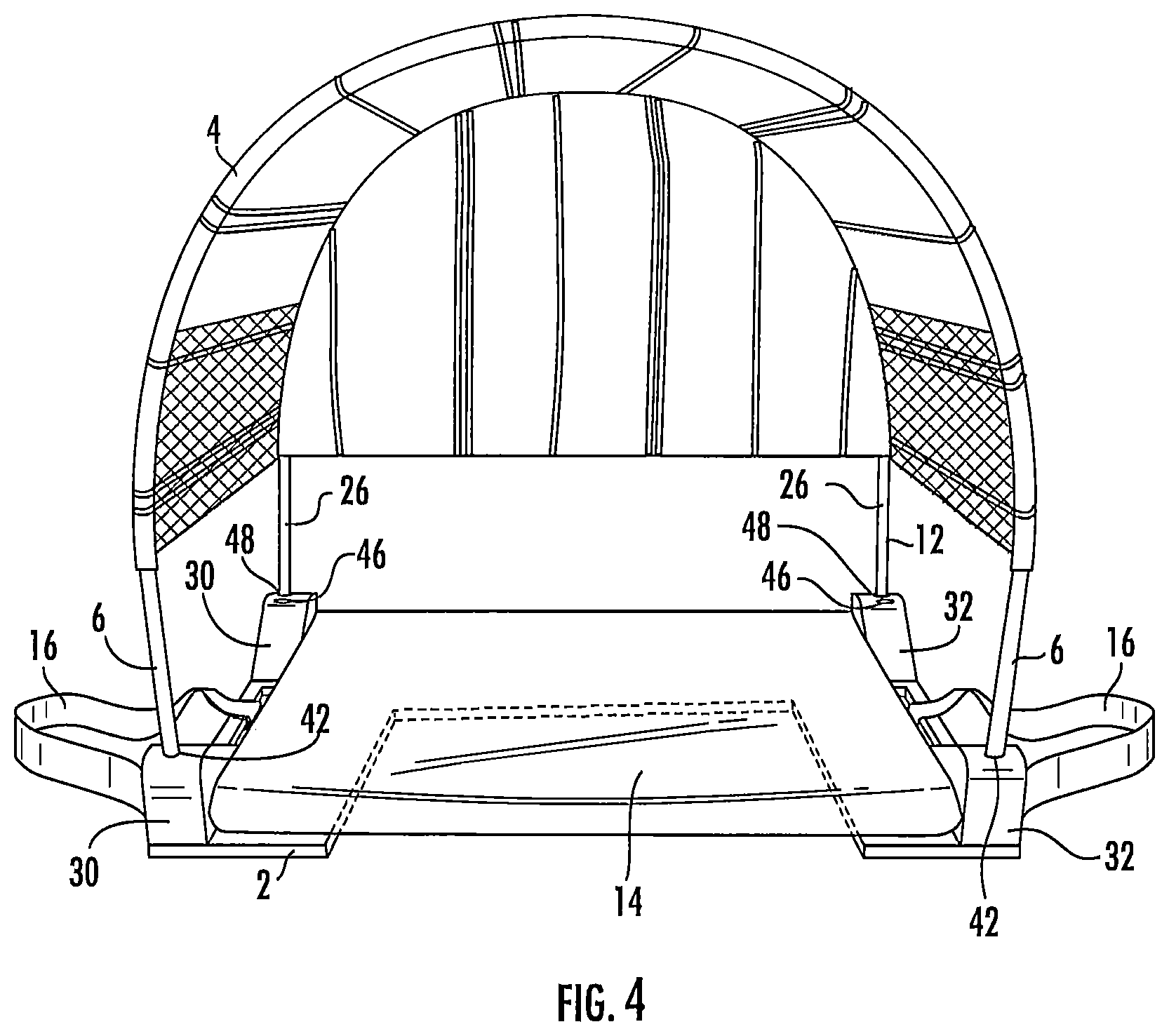 Patent US12139924 Figure 4 – Sun shade
