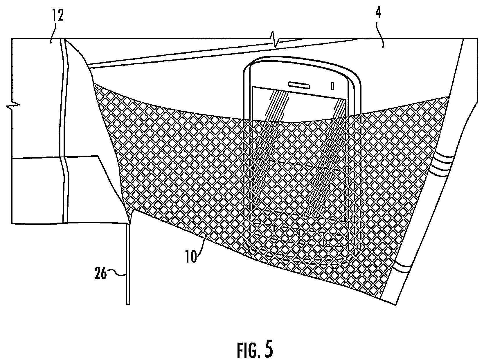 Patent US12139924 Figure 5 – Sun shade