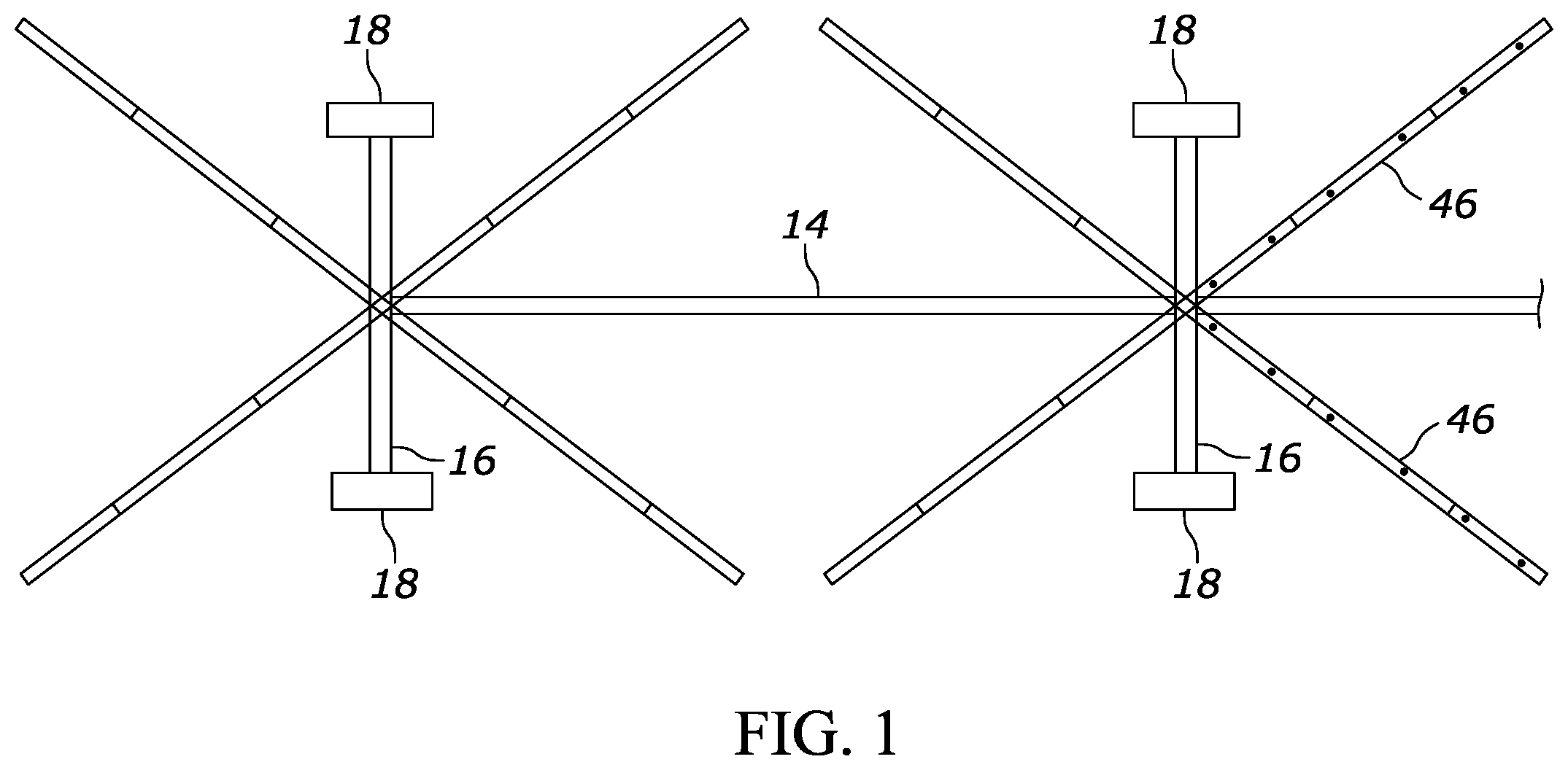 Patent US12139925 Figure 1 – Portable shade device