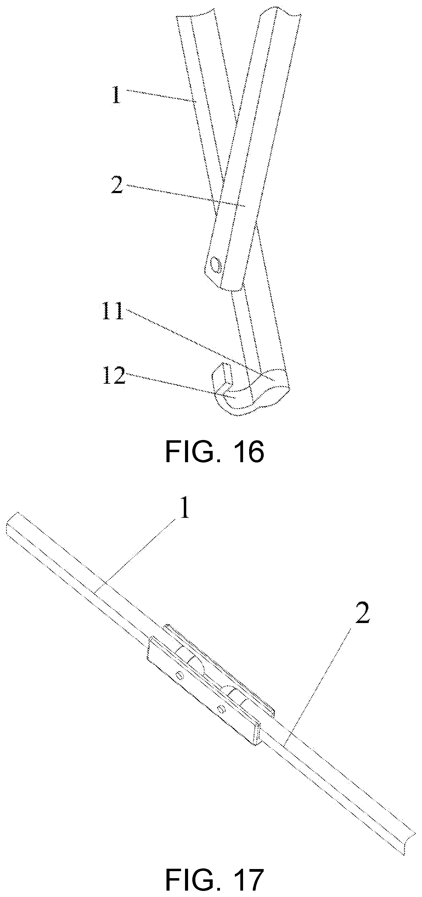 Patent US12139926 Figure 11 – Folding tent eave automatically-overhanging structure applicable to eave overhanging rods in various lengths