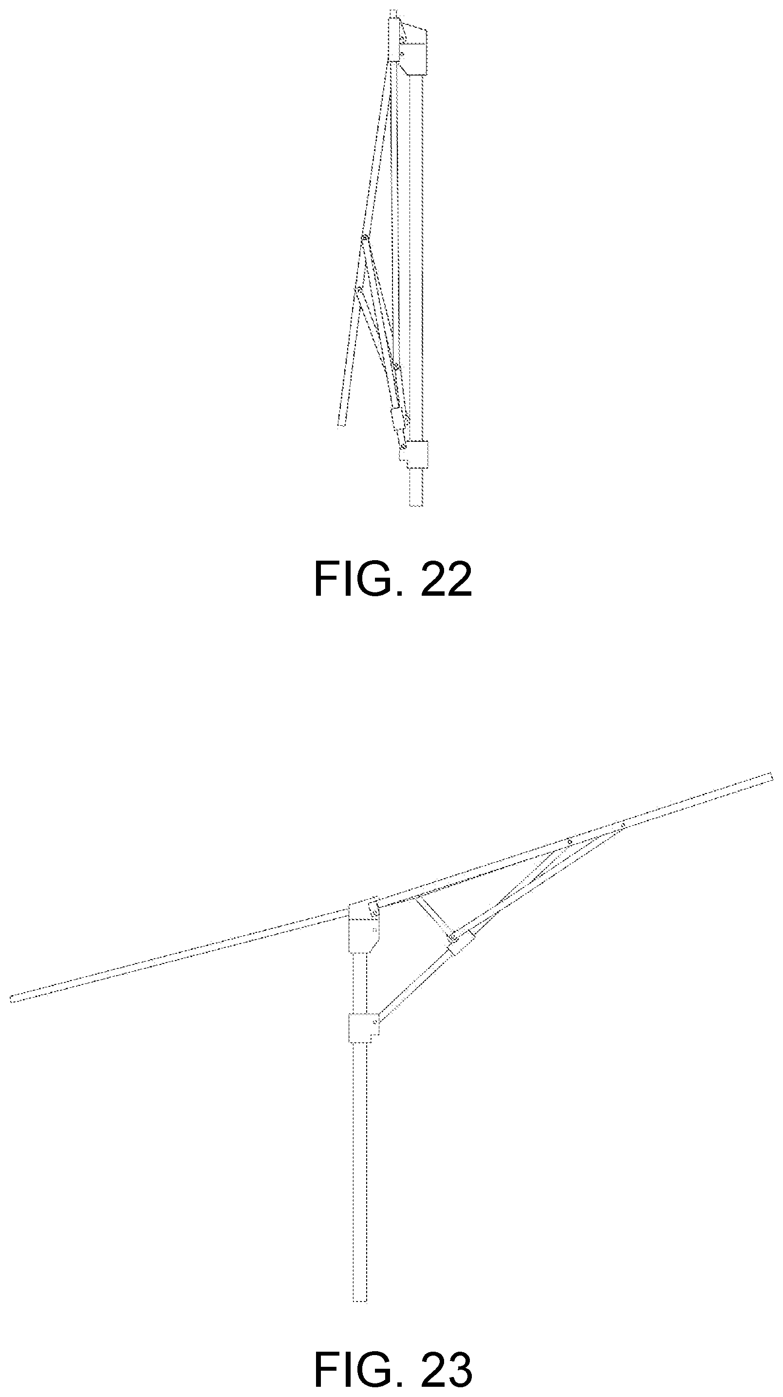 Patent US12139926 Figure 14 – Folding tent eave automatically-overhanging structure applicable to eave overhanging rods in various lengths