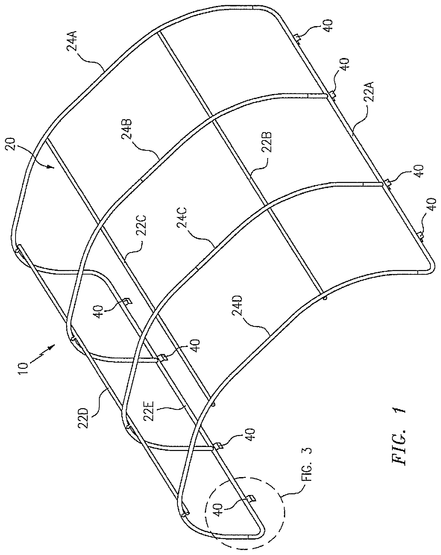Patent US12139927 Figure 1 – Cover assembly for an enclosure