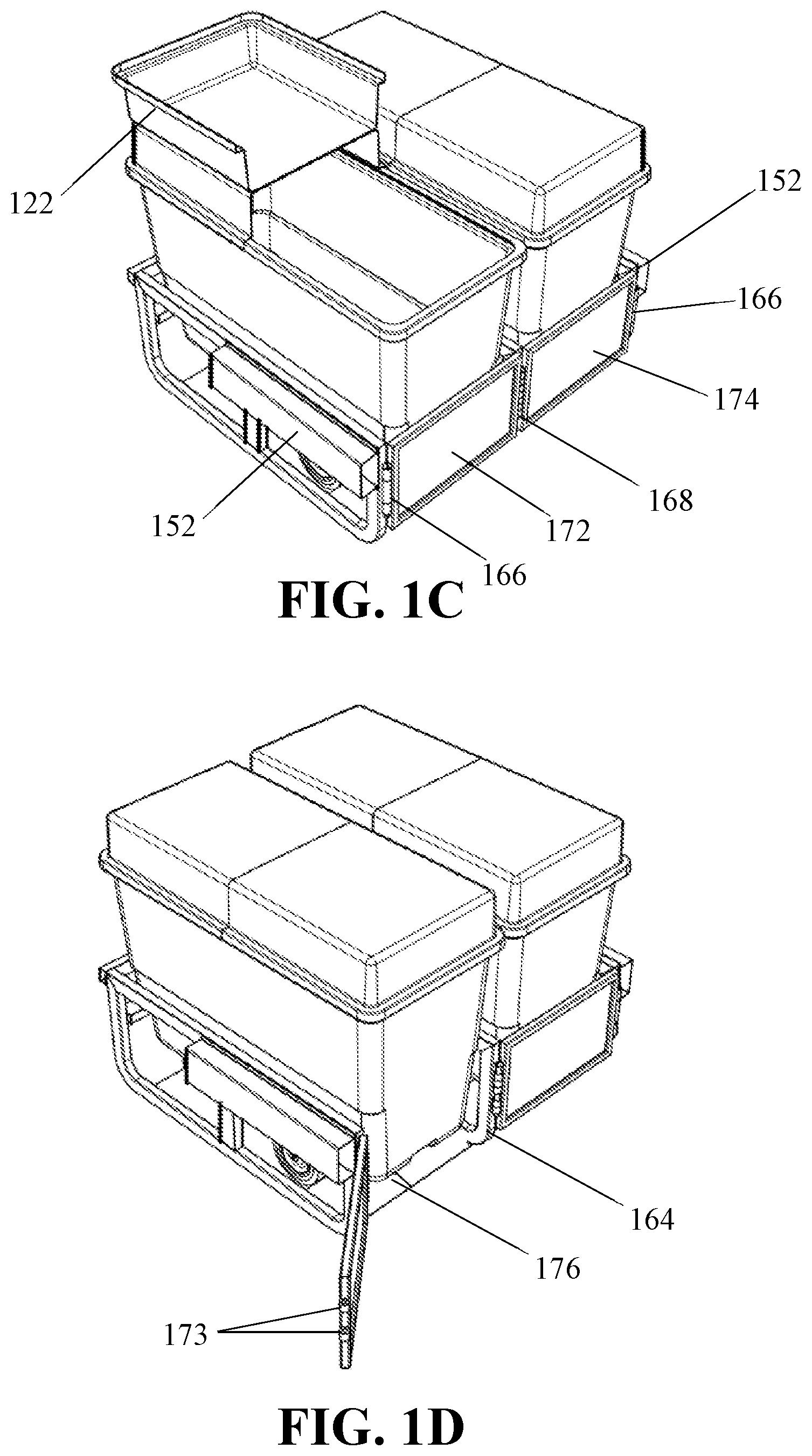 Patent US12139929 Figure 2 – Refuse carts with retention corral