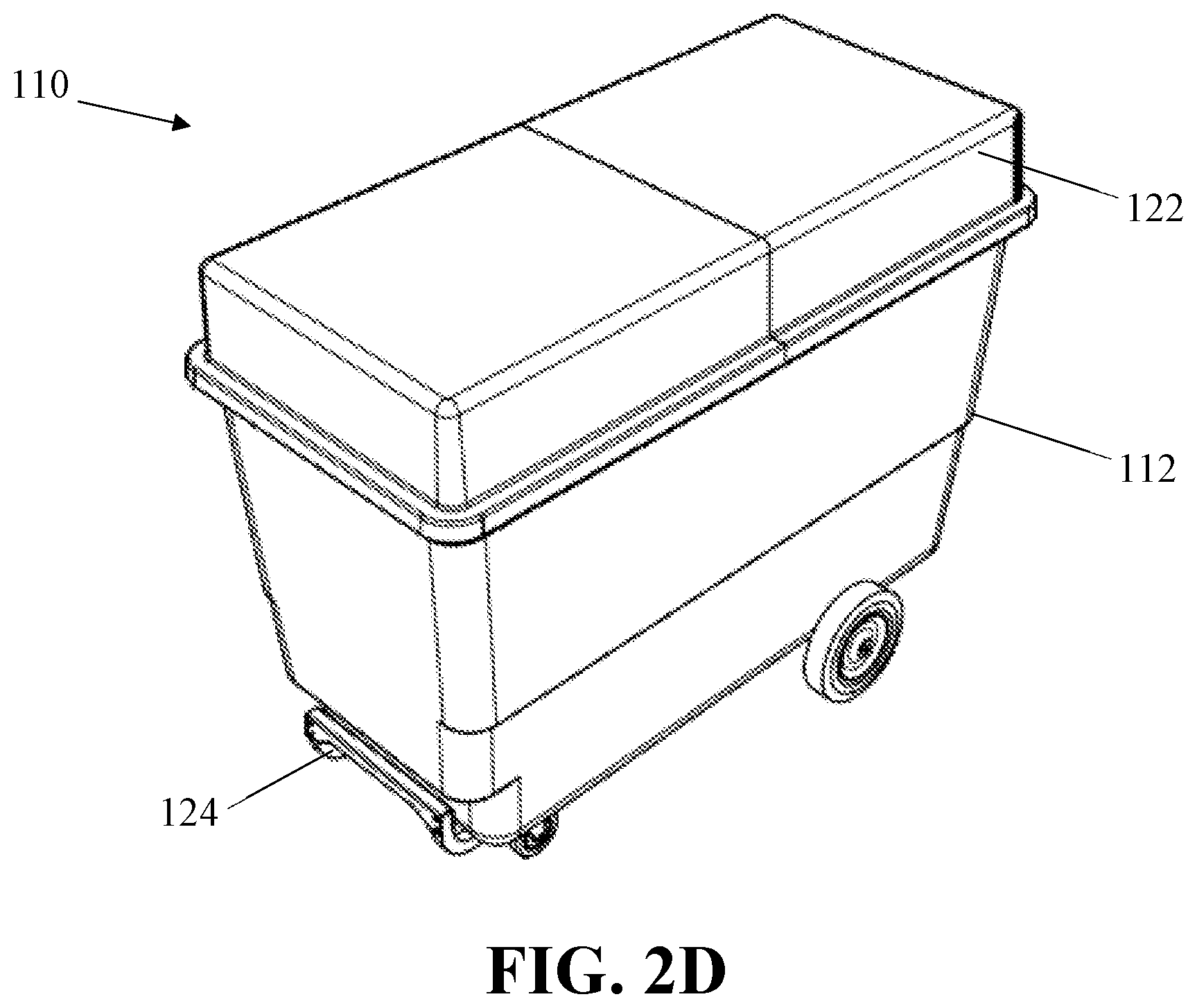 Patent US12139929 Figure 5 – Refuse carts with retention corral
