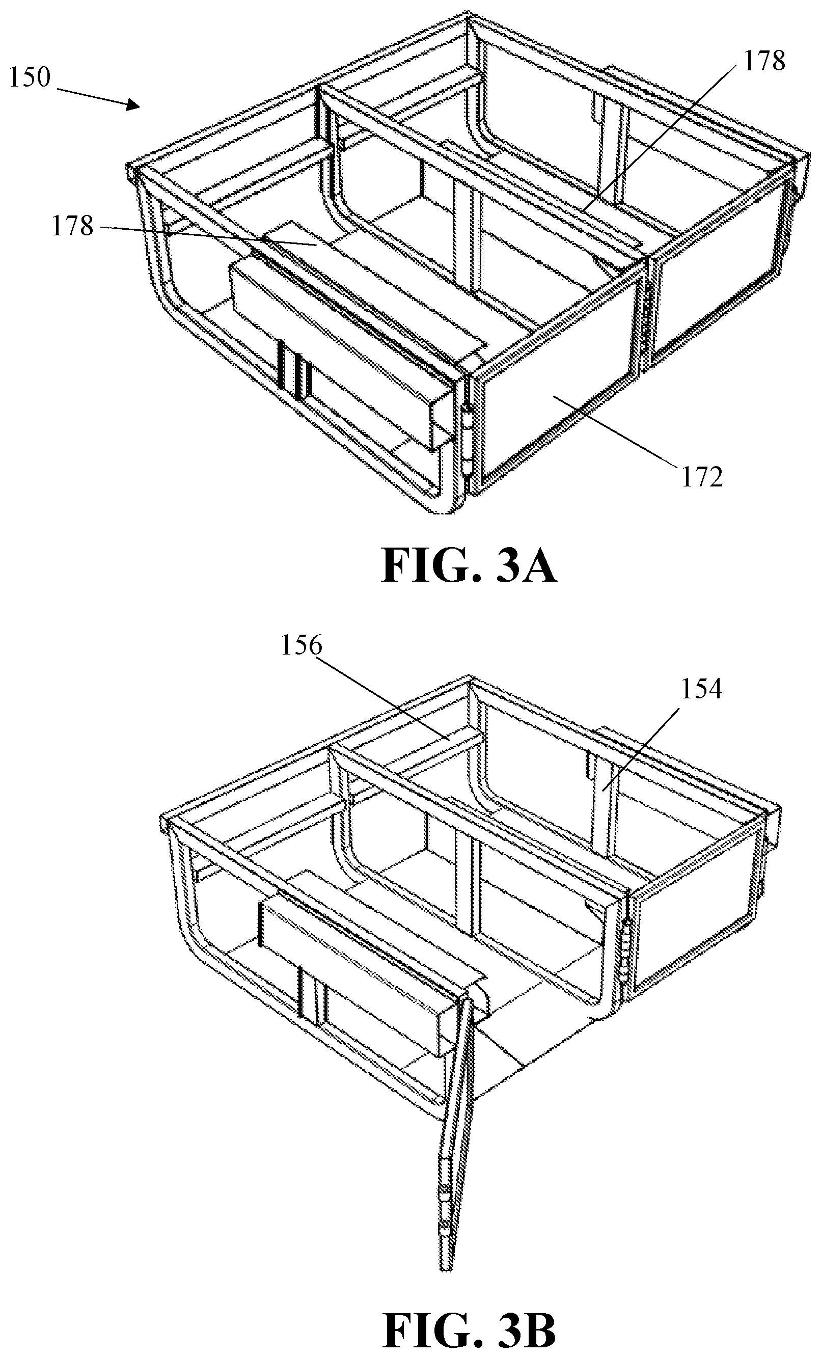 Patent US12139929 Figure 6 – Refuse carts with retention corral