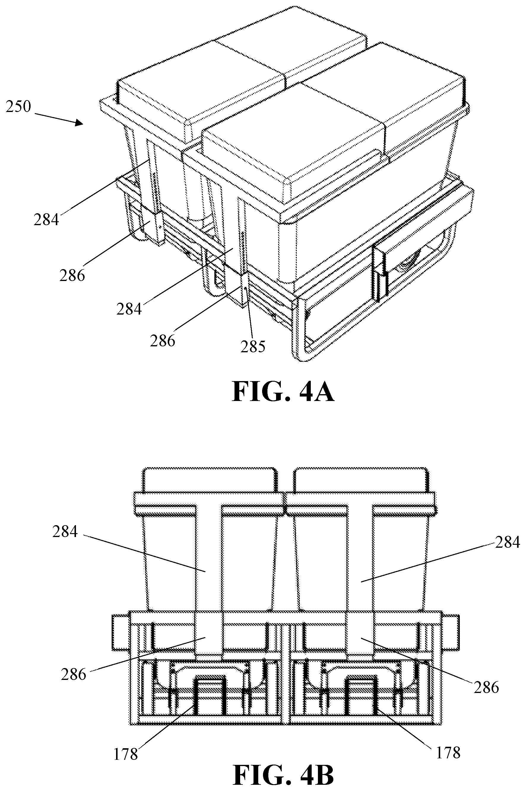 Patent US12139929 Figure 7 – Refuse carts with retention corral