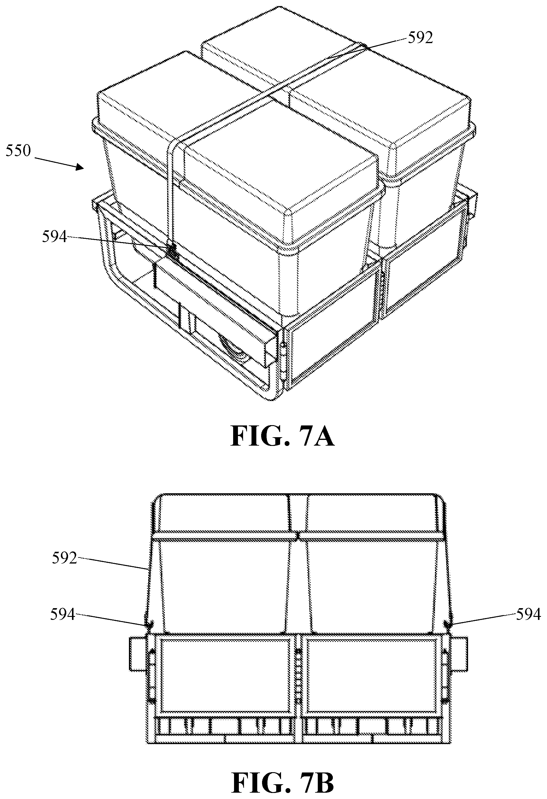 Patent US12139929 Figure 10 – Refuse carts with retention corral