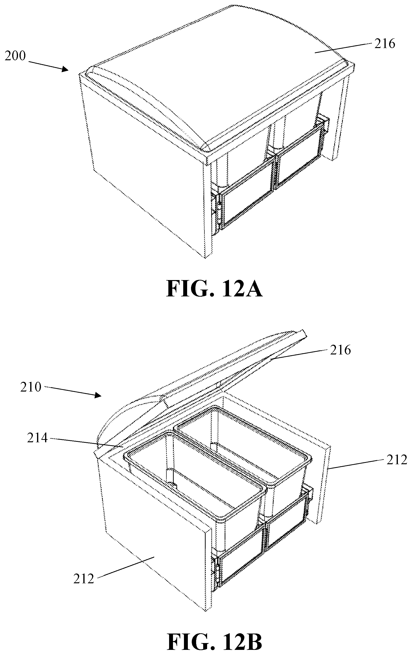 Patent US12139929 Figure 15 – Refuse carts with retention corral