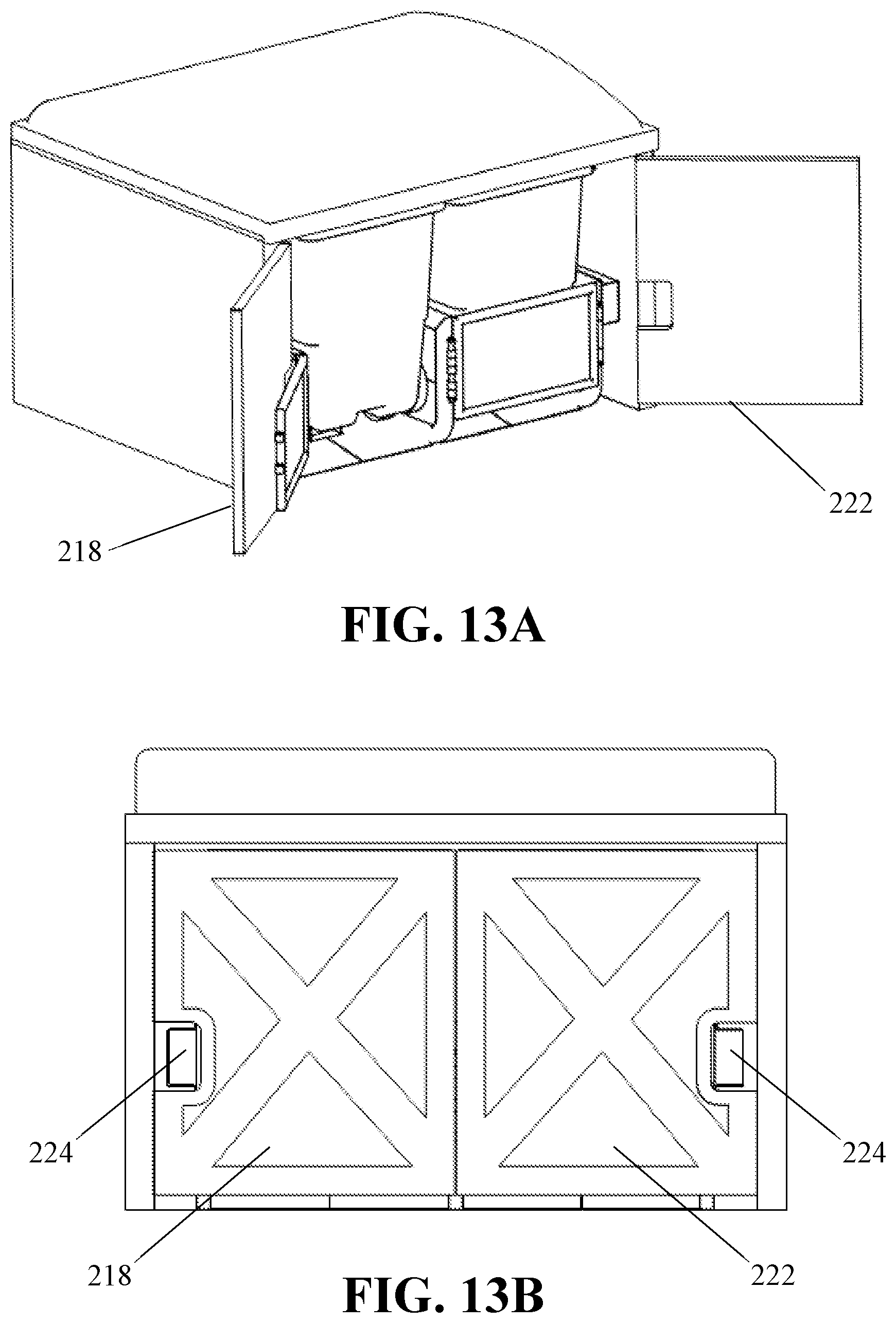 Patent US12139929 Figure 16 – Refuse carts with retention corral