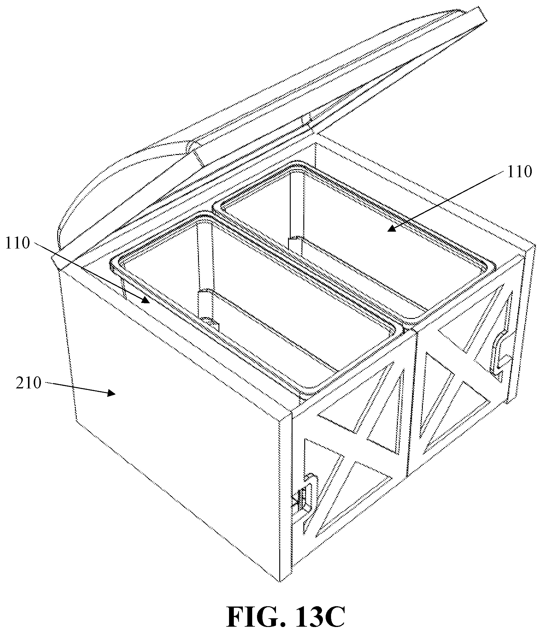 Patent US12139929 Figure 17 – Refuse carts with retention corral