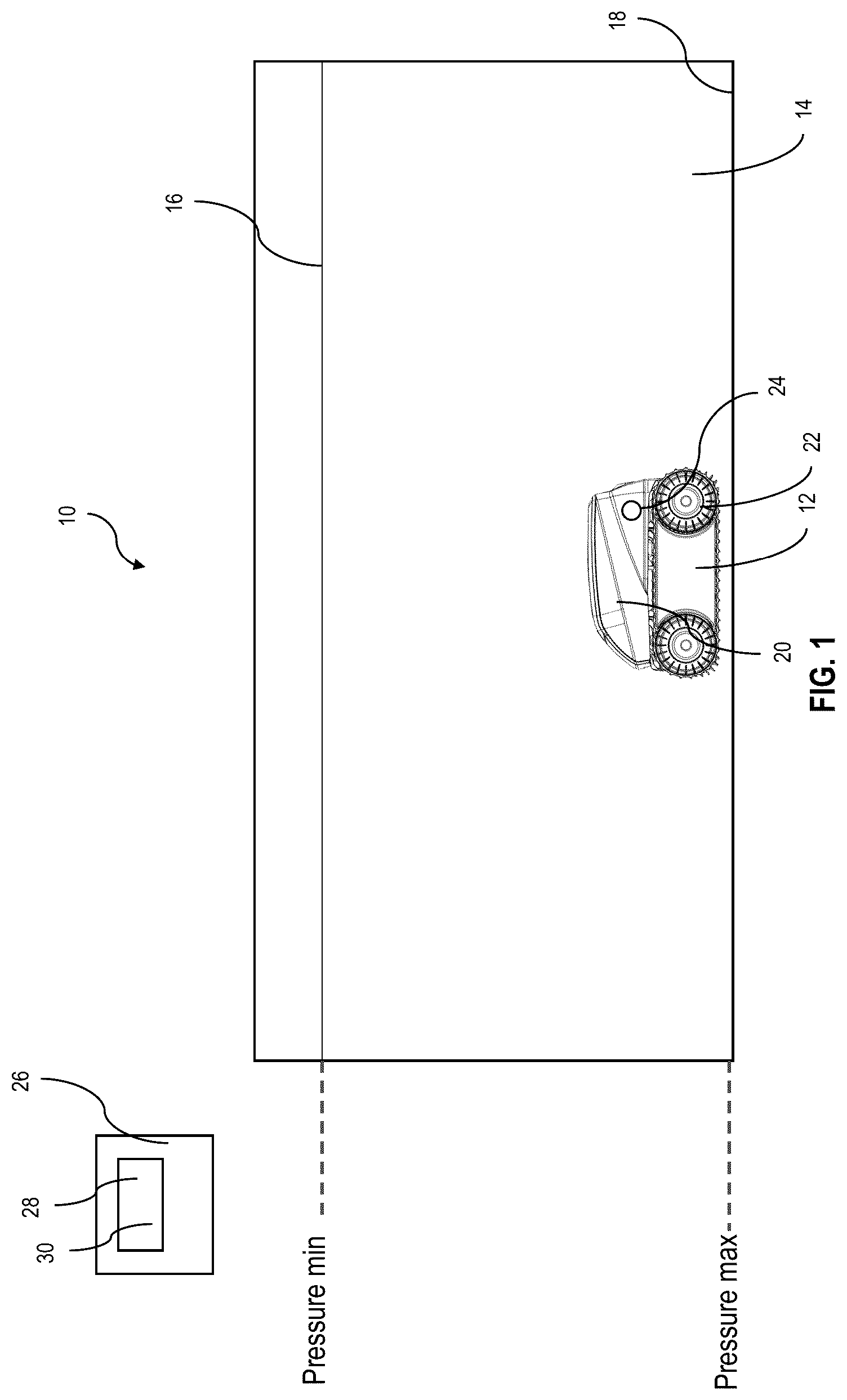 Patent US12139931 Figure 1 – Systems and methods of monitoring a waterline level of a swimming pool or spa