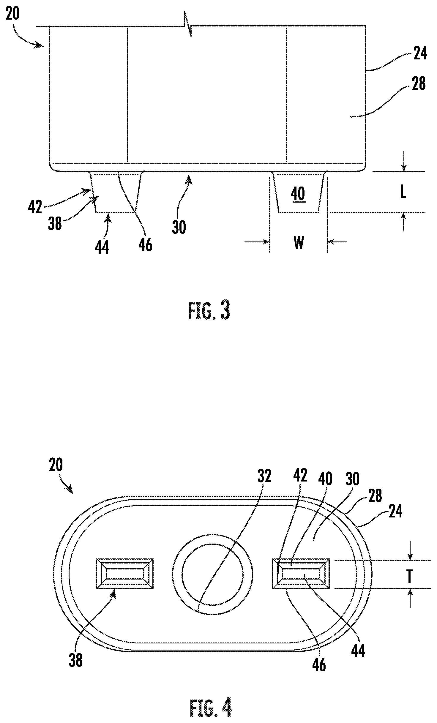 Patent US12139933 Figure 3 – Cabinetry handle