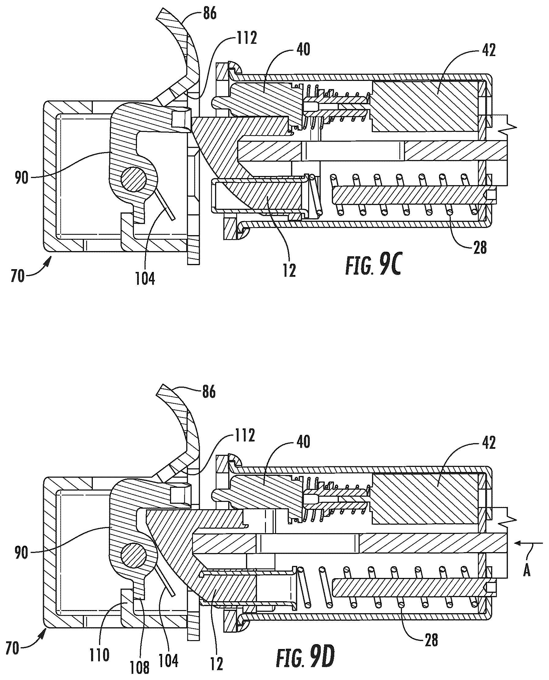 Patent US12139935 Figure 10 – Lock with a lockable push-through latch