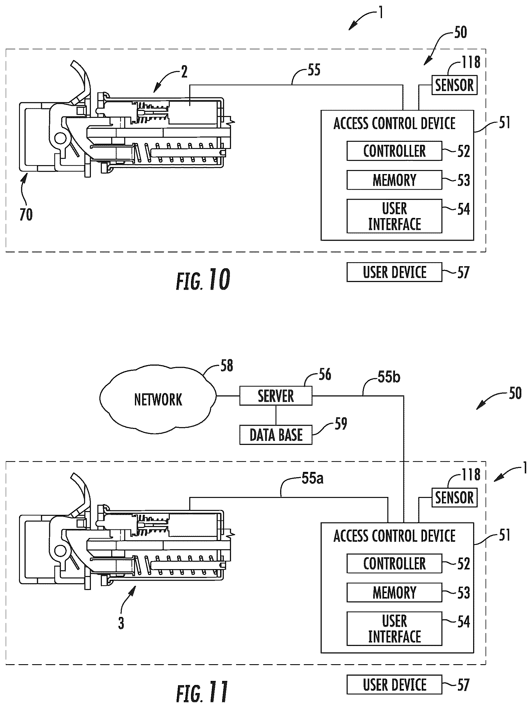 Patent US12139935 Figure 11 – Lock with a lockable push-through latch