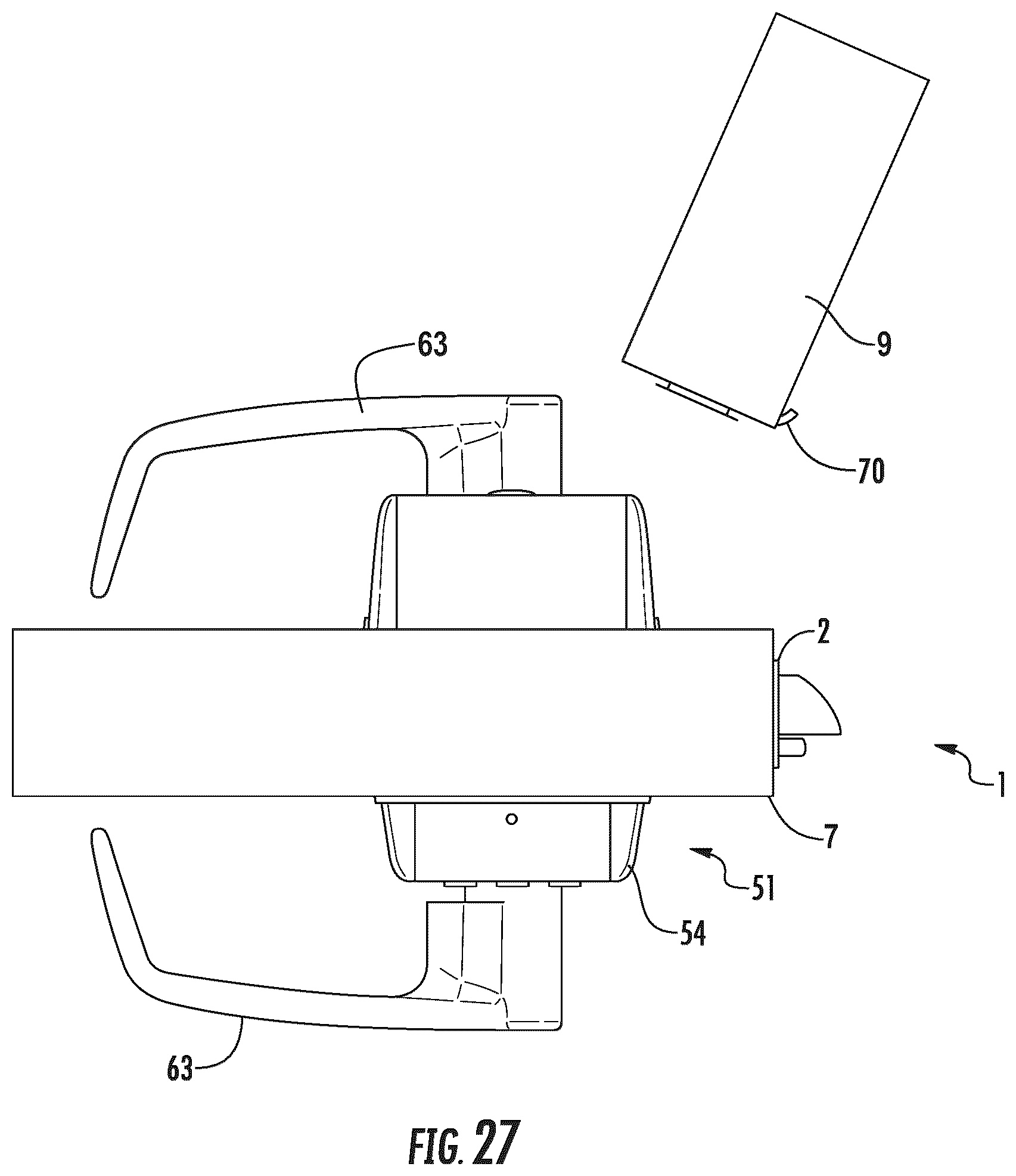 Patent US12139935 Figure 18 – Lock with a lockable push-through latch