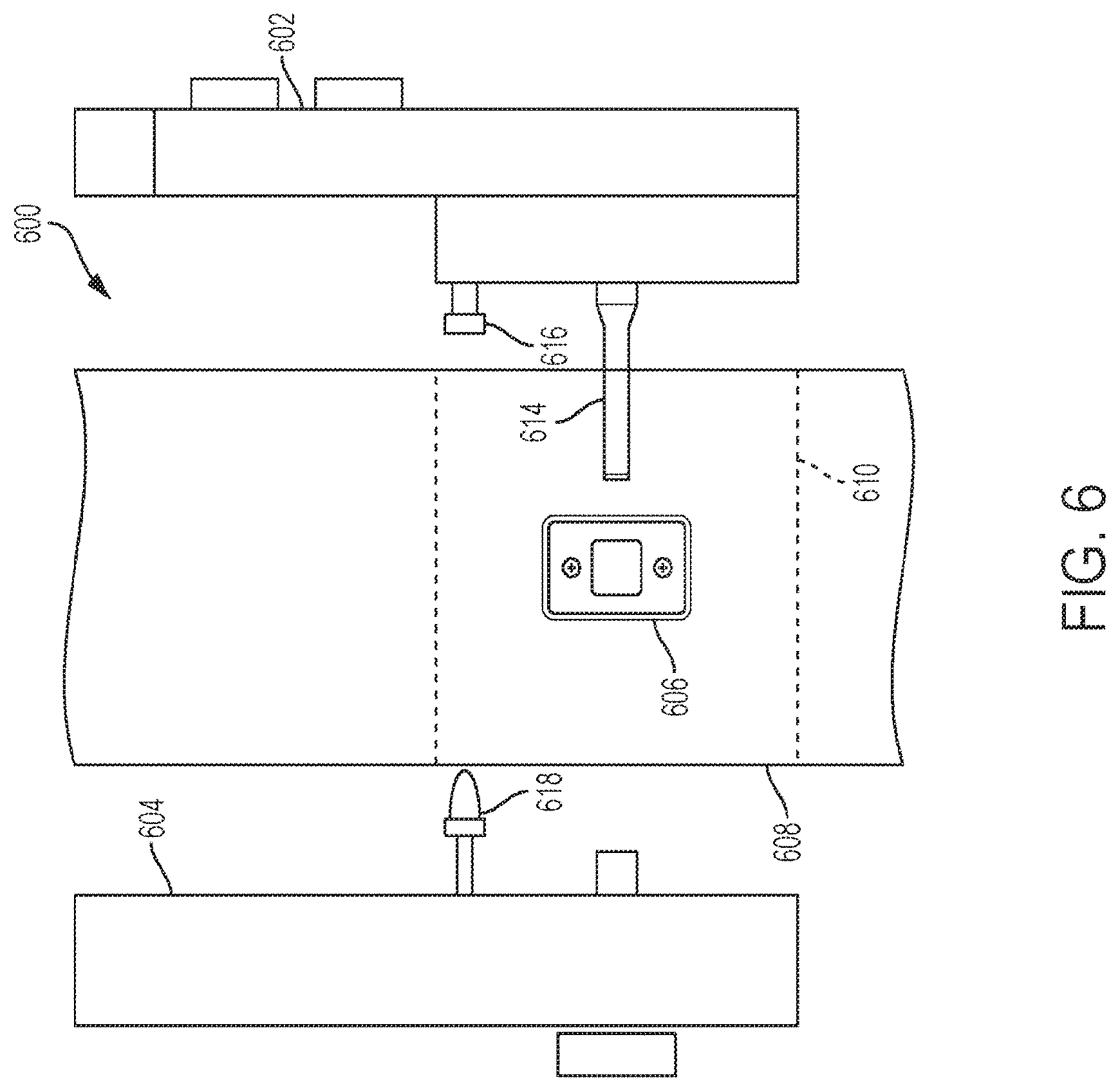 Patent US12139936 Figure 8 – Electronic lock with wireless exterior to interior door communication