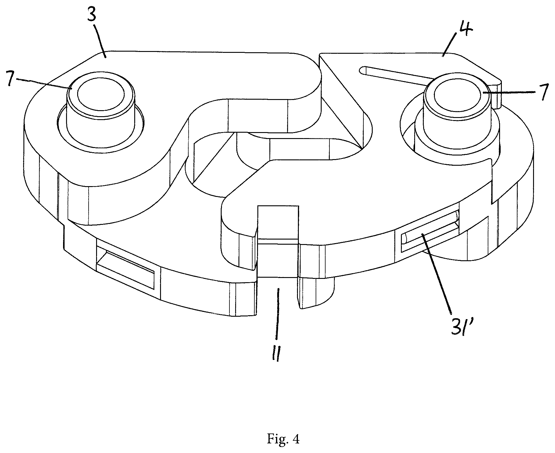 Patent US12139937 Figure 4 – Latching assembly