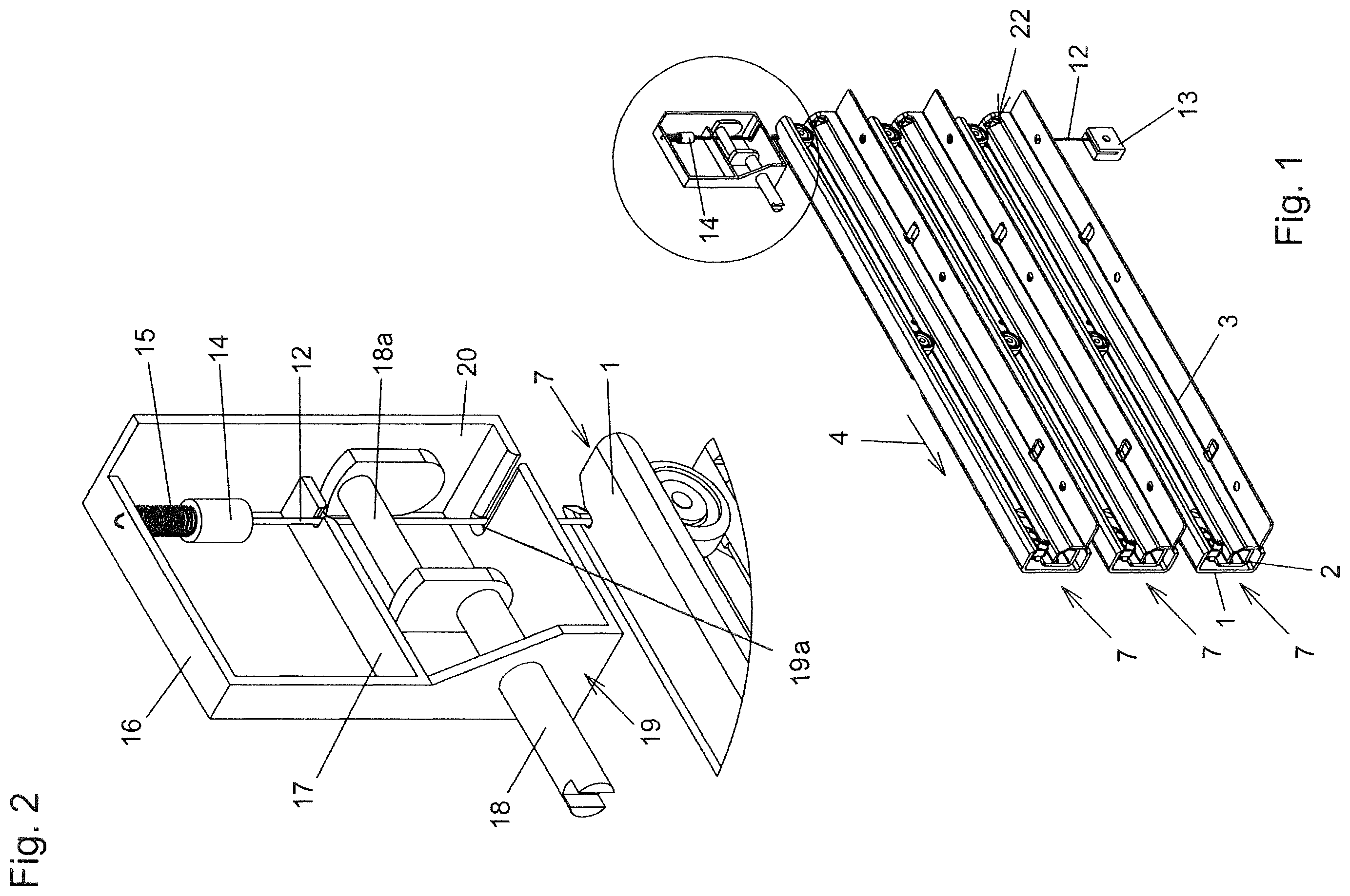 Patent US12139938 Figure 1 – Pull-out locking device for drawers