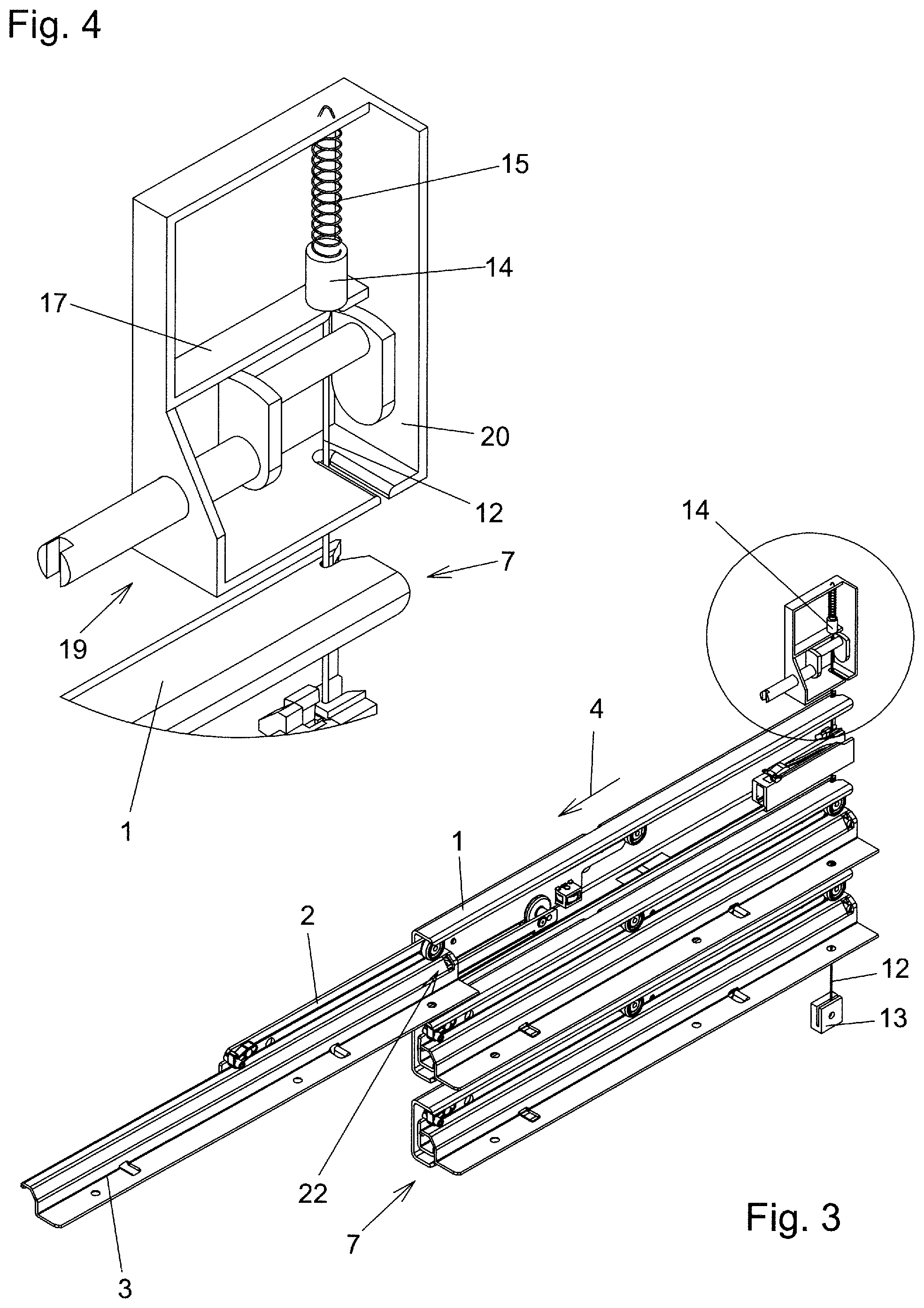 Patent US12139938 Figure 2 – Pull-out locking device for drawers