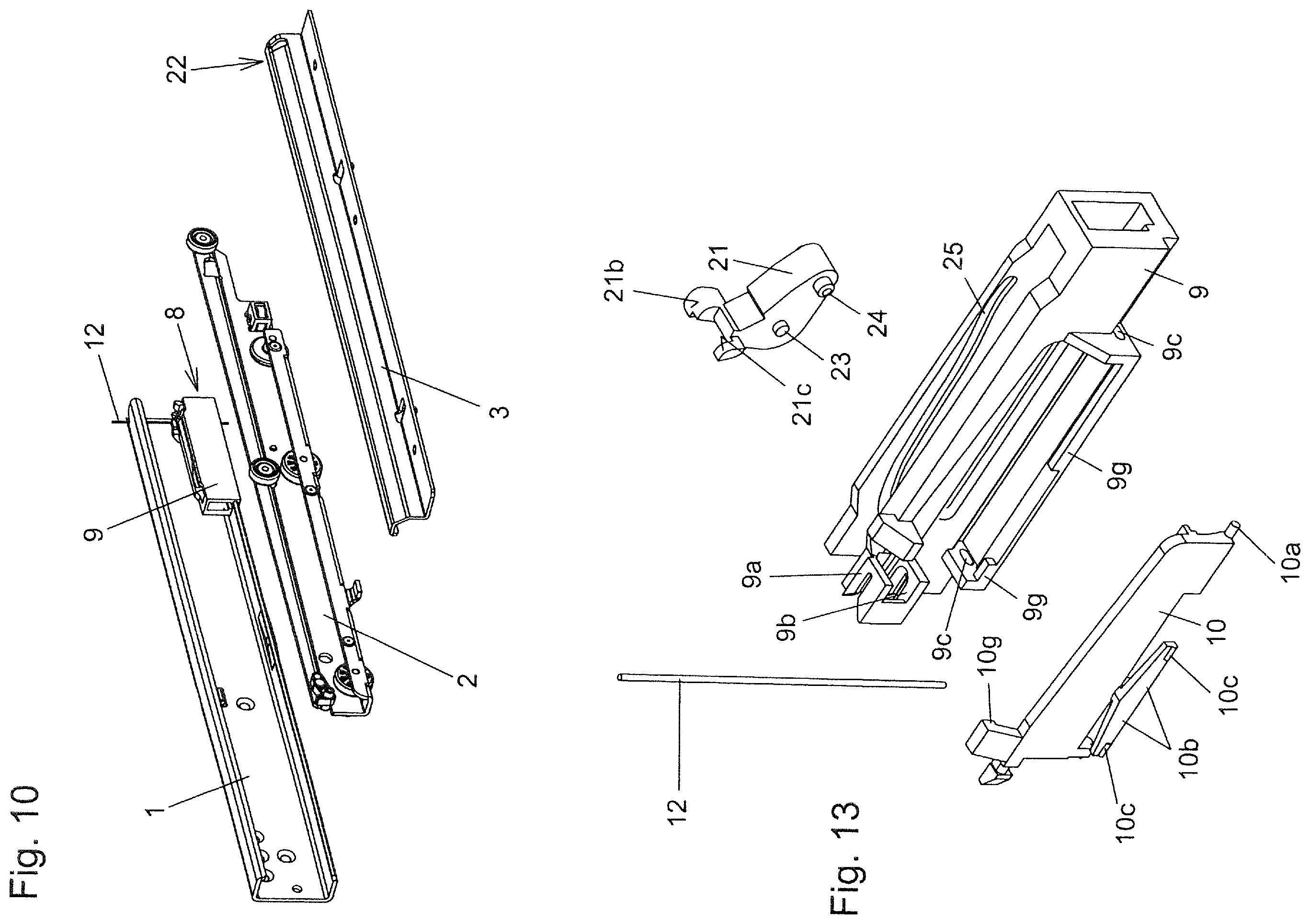 Patent US12139938 Figure 5 – Pull-out locking device for drawers