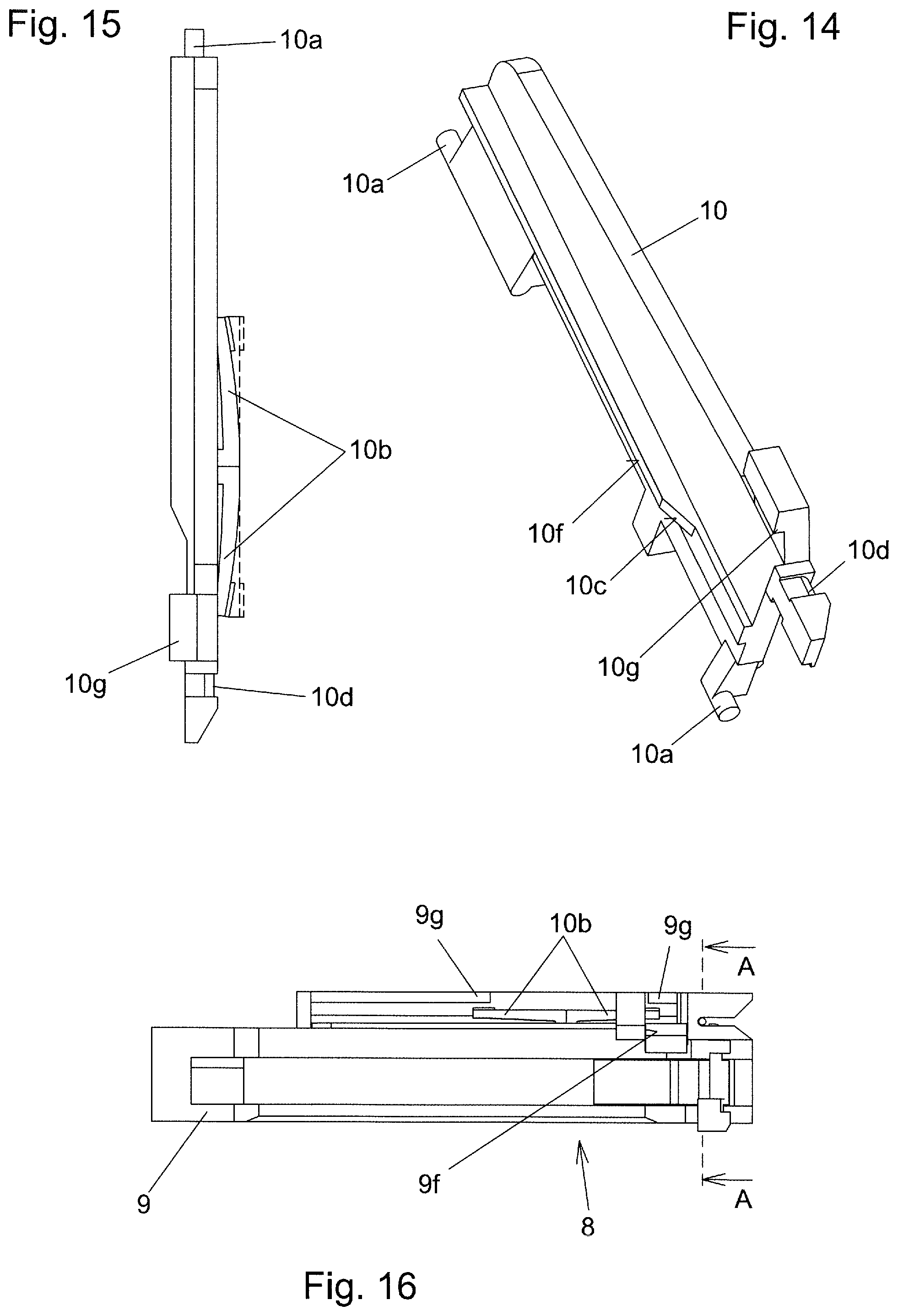 Patent US12139938 Figure 7 – Pull-out locking device for drawers