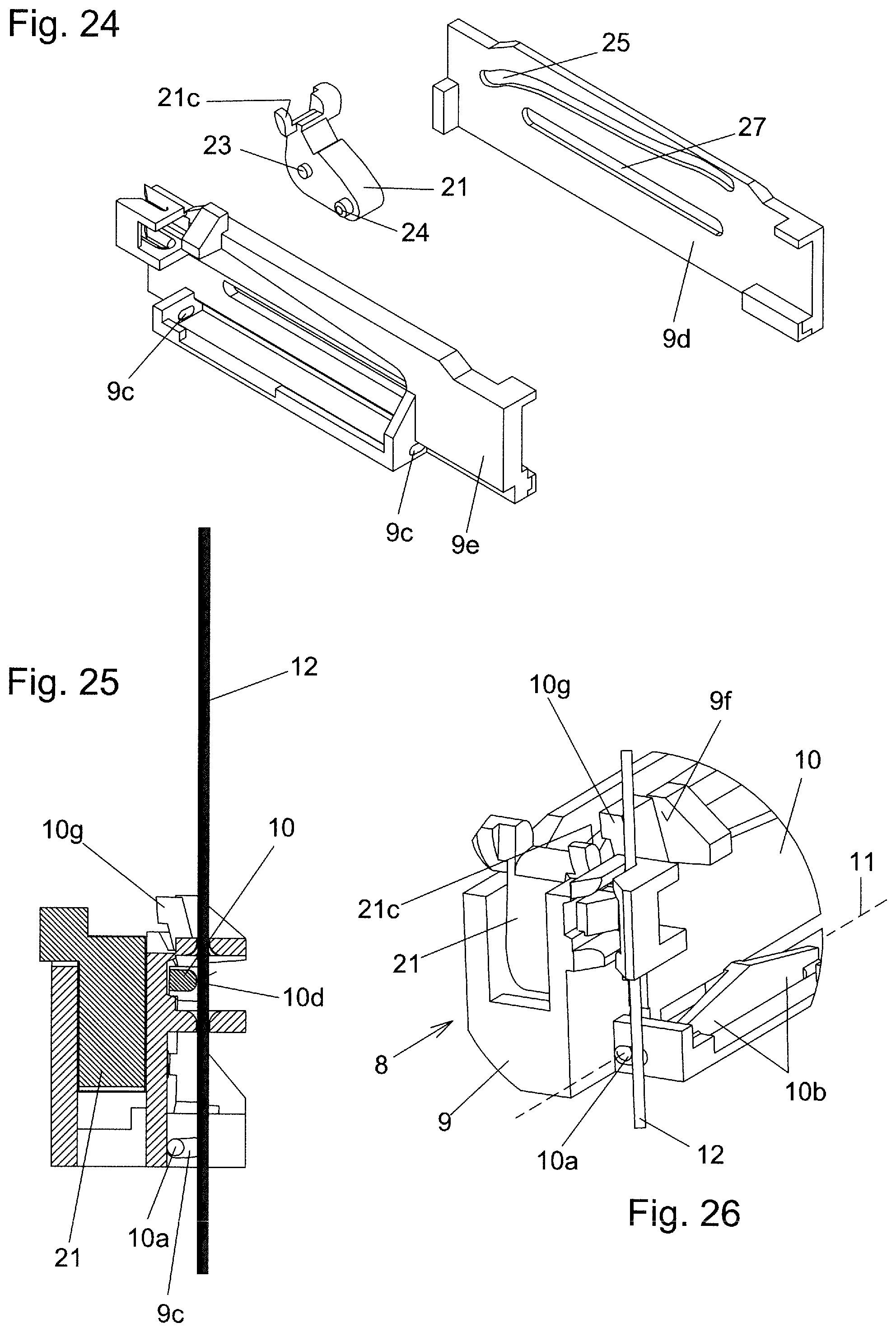 Patent US12139938 Figure 10 – Pull-out locking device for drawers
