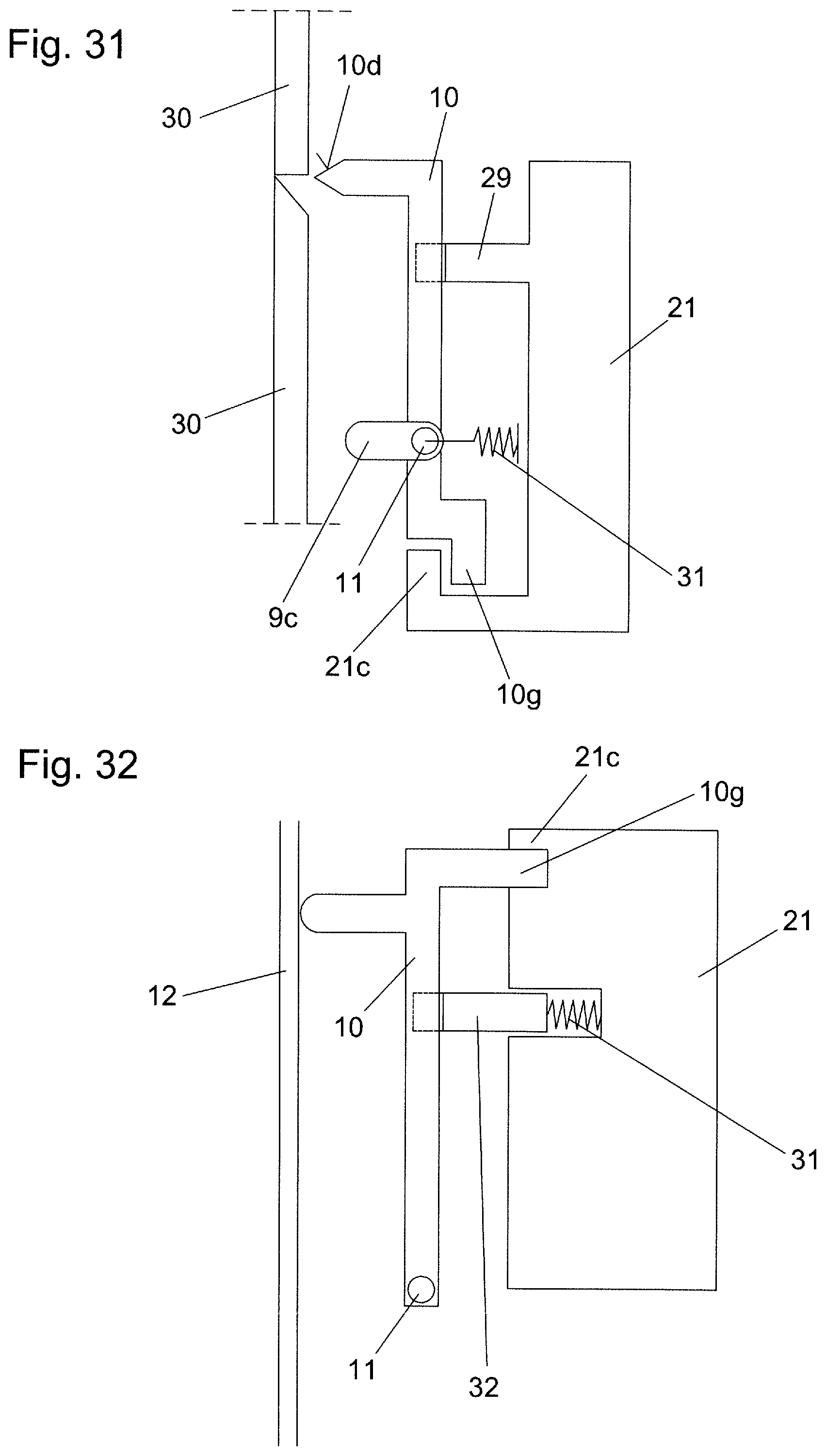 Patent US12139938 Figure 12 – Pull-out locking device for drawers