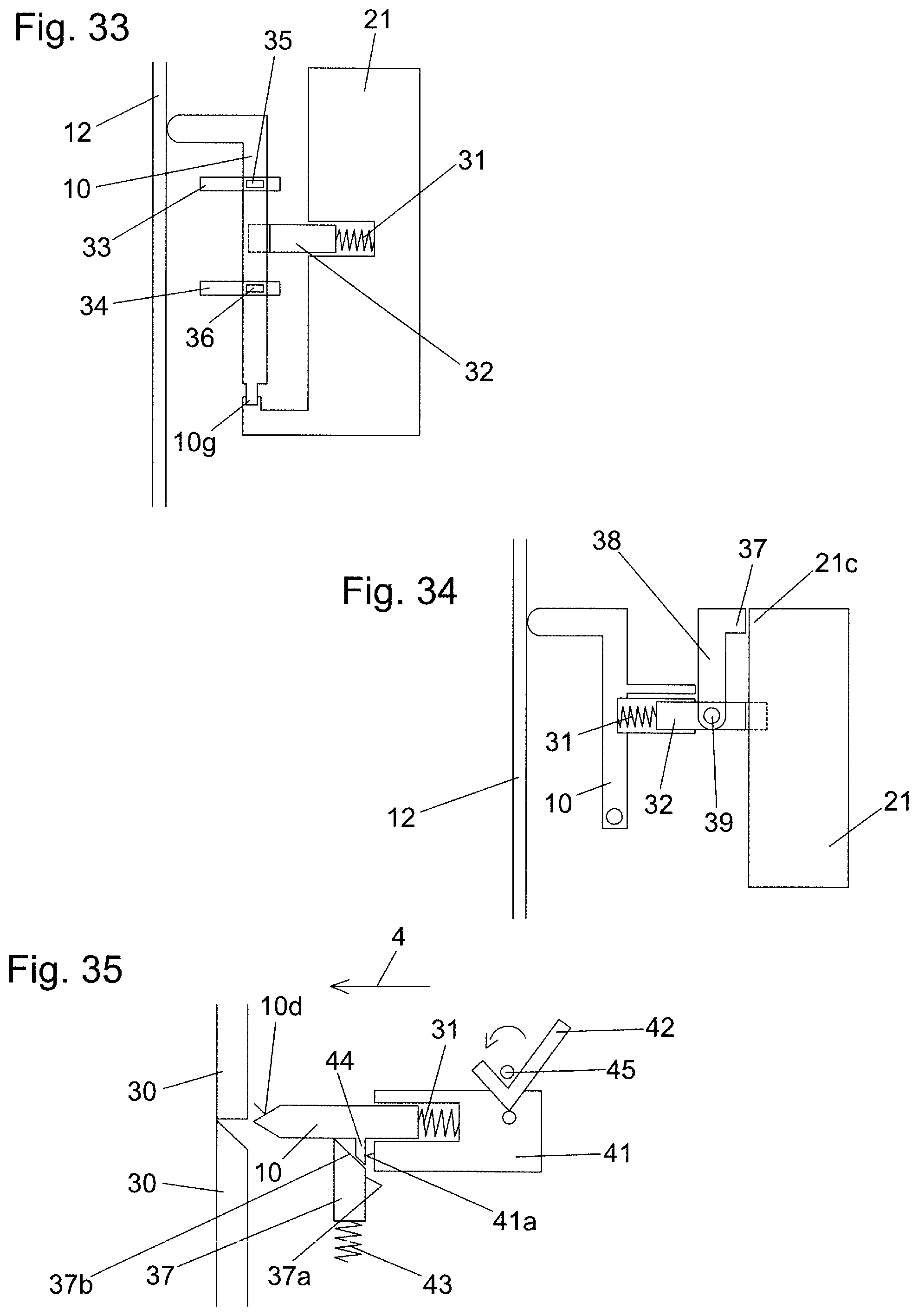 Patent US12139938 Figure 13 – Pull-out locking device for drawers