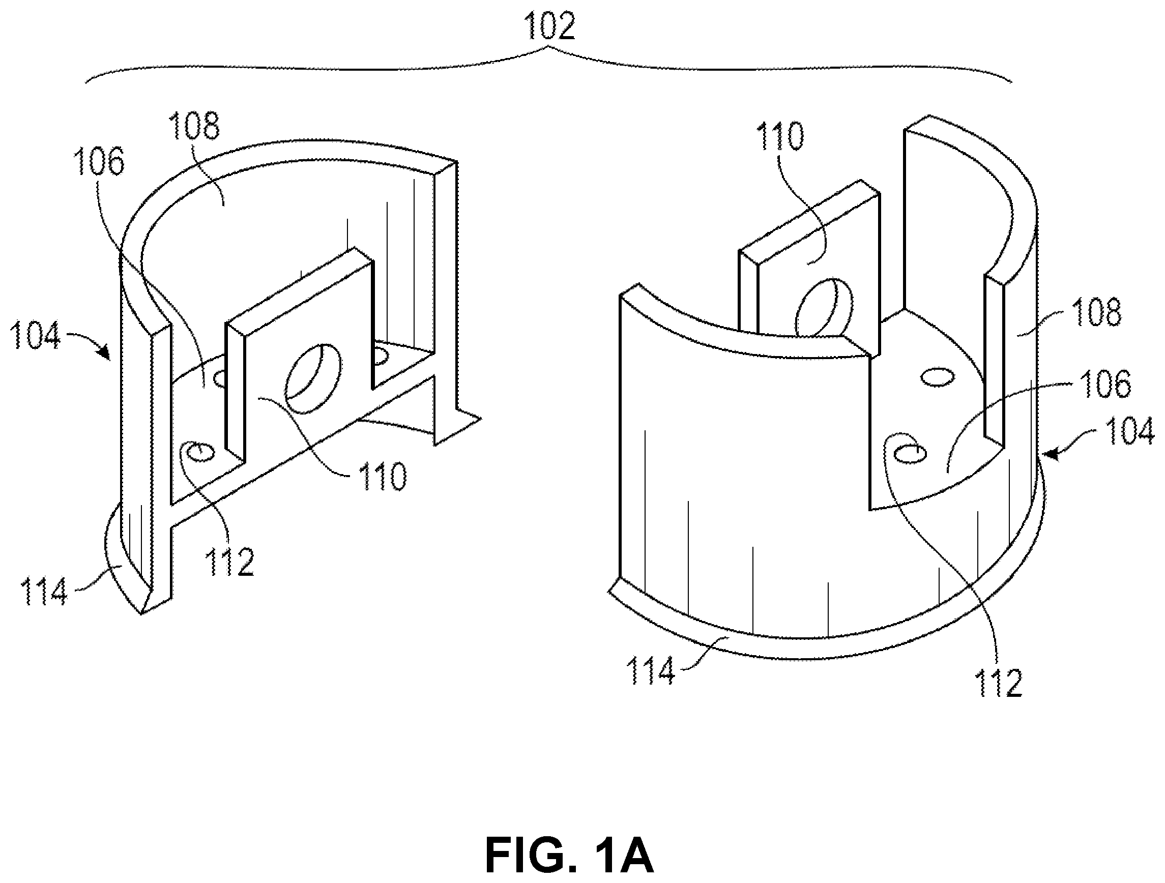 Patent US12139939 Figure 1 – Hasp assembly for a hidden-shackle padlock