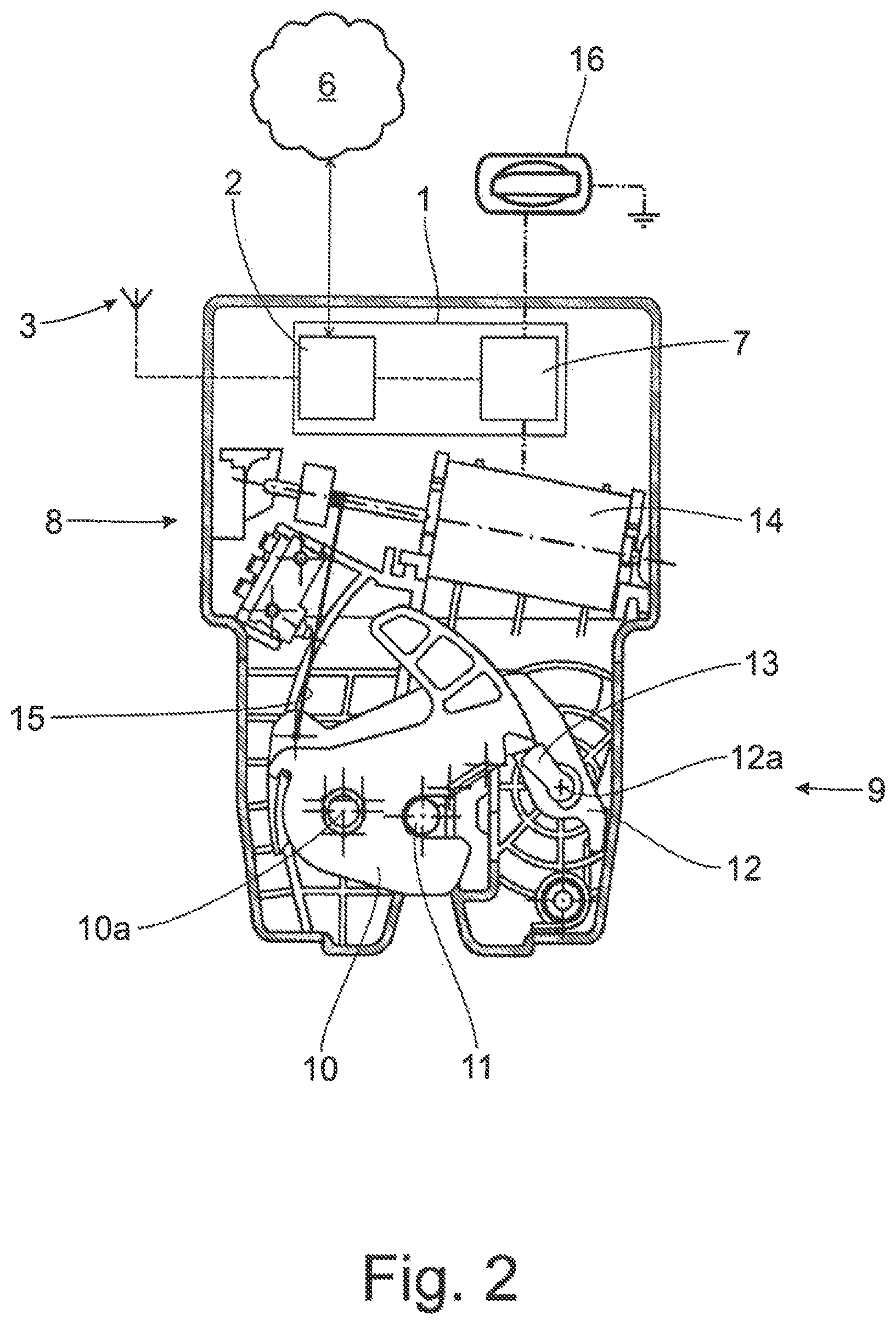 Patent US12139941 Figure 2 – Decentralised control unit of a motor vehicle